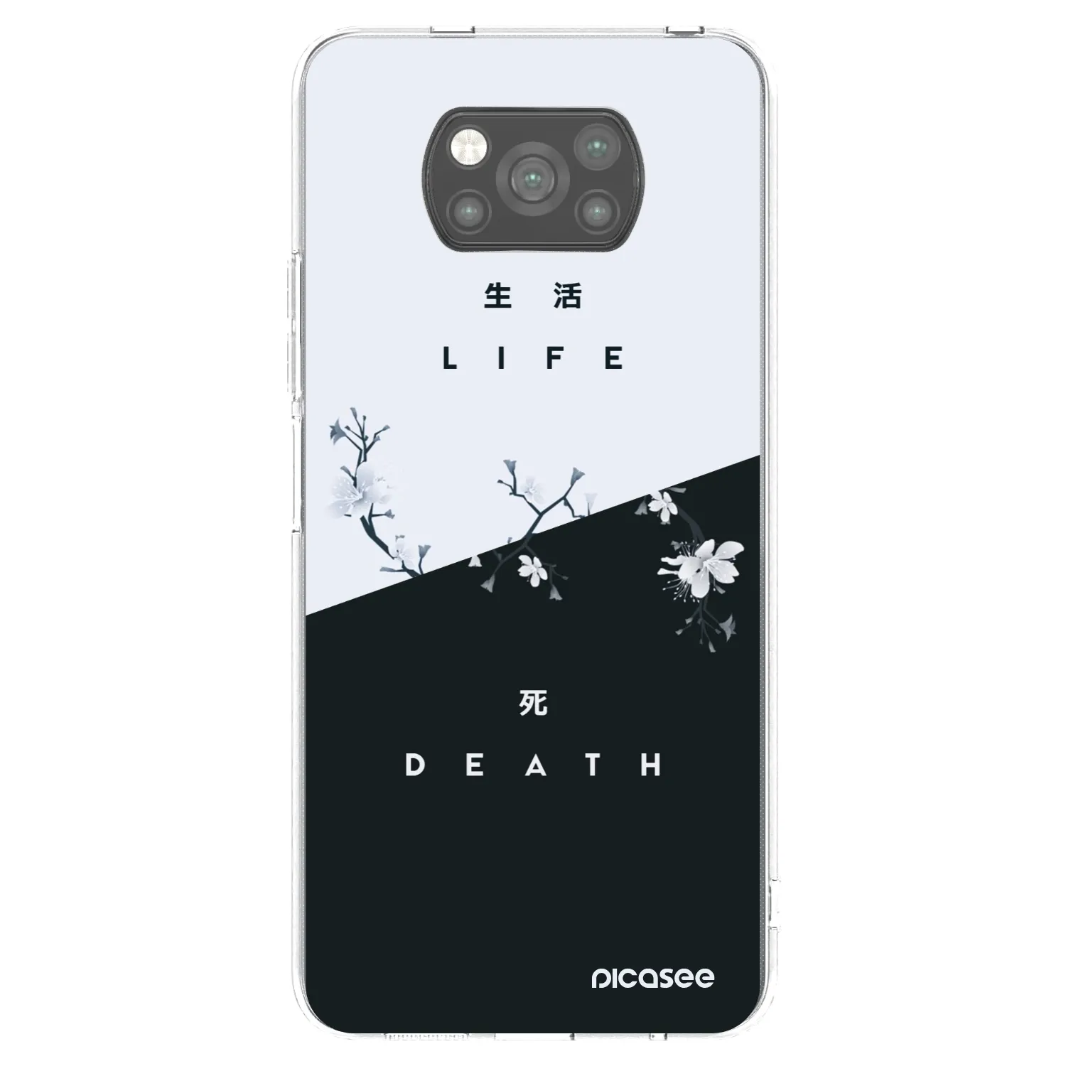 Picasee husă neagră din silicon pentru Xiaomi Poco X3 Pro - Life - Death