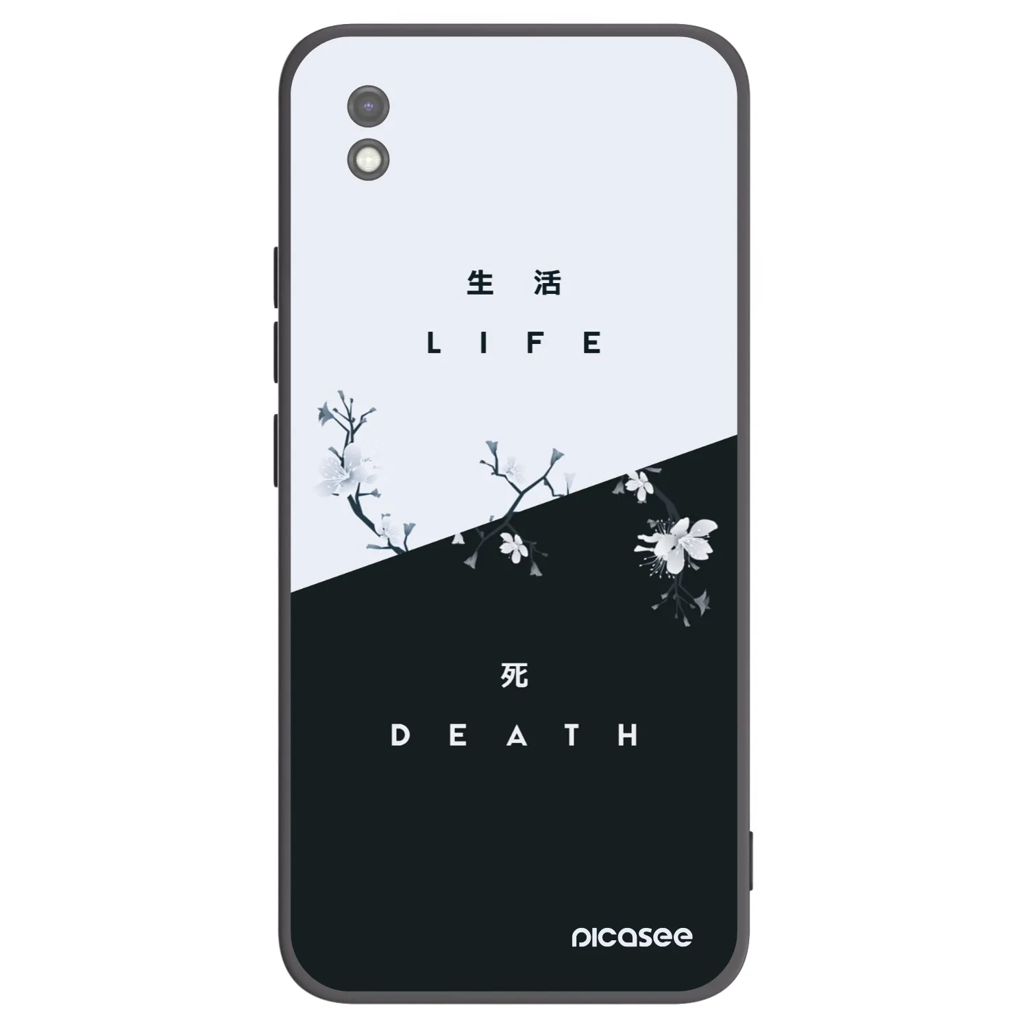 Picasee husă neagră din silicon pentru Xiaomi Redmi 9AT - Life - Death