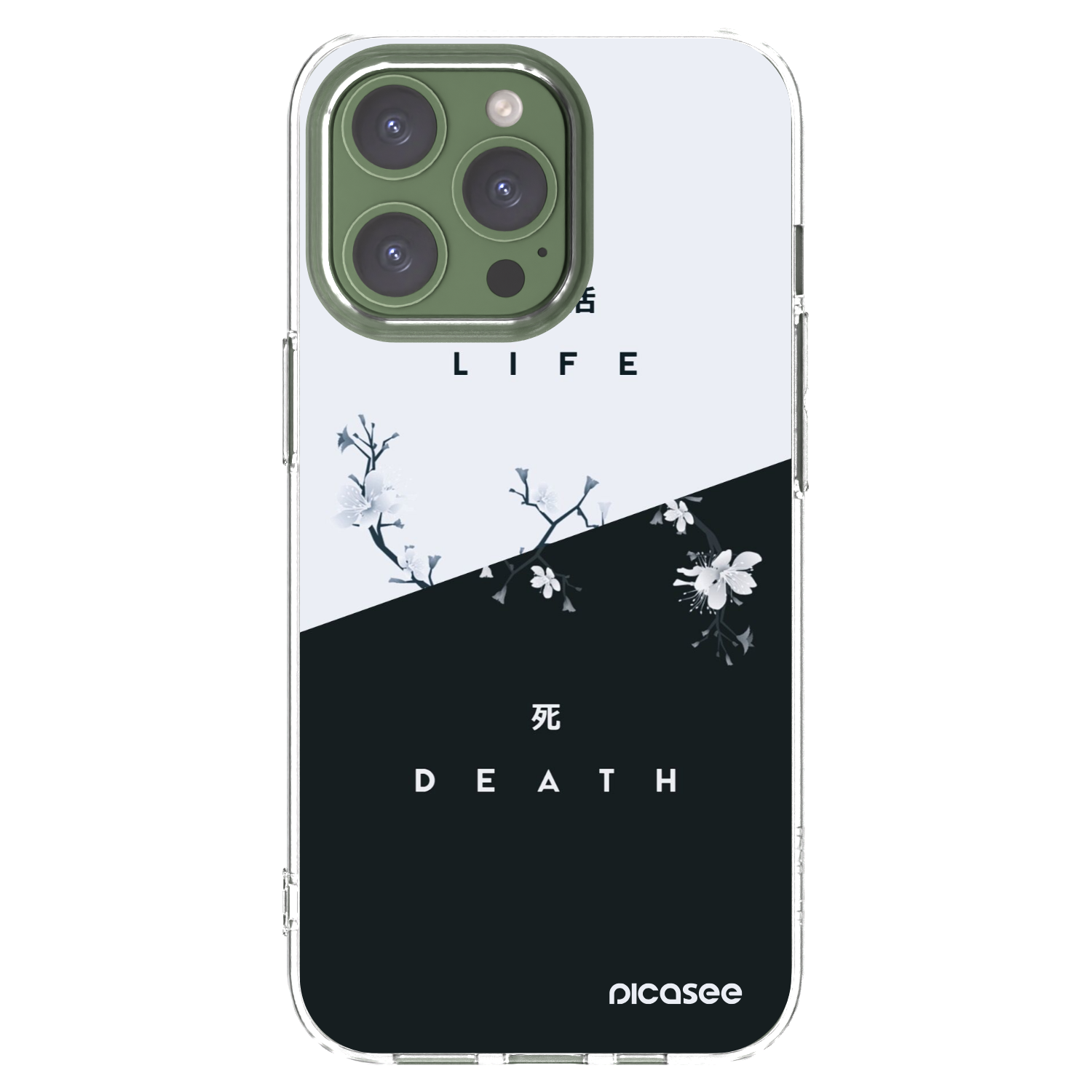 Picasee husă transparentă din silicon pentru Apple iPhone 13 Pro - Life - Death