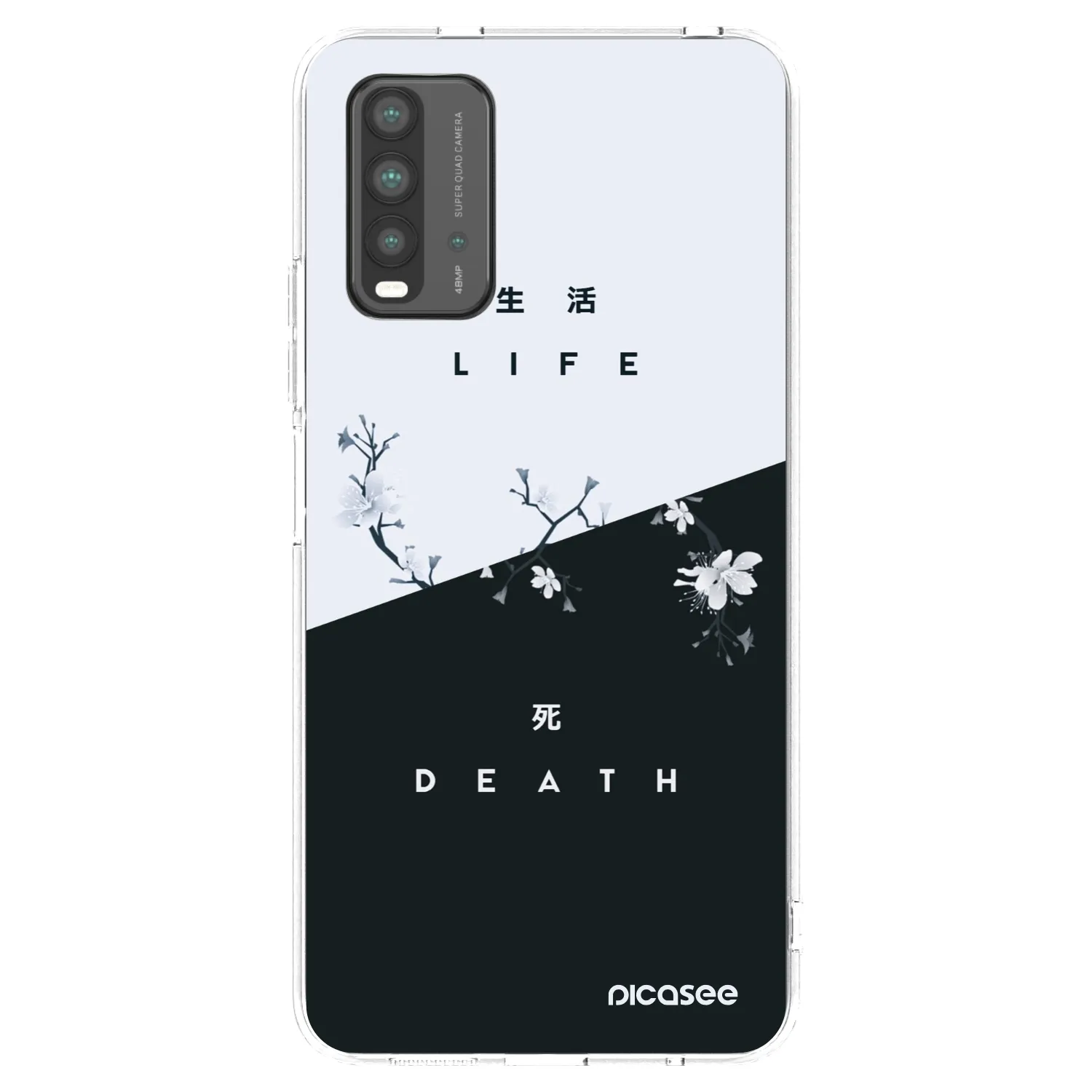 Picasee husă neagră din silicon pentru Xiaomi Redmi 9T - Life - Death