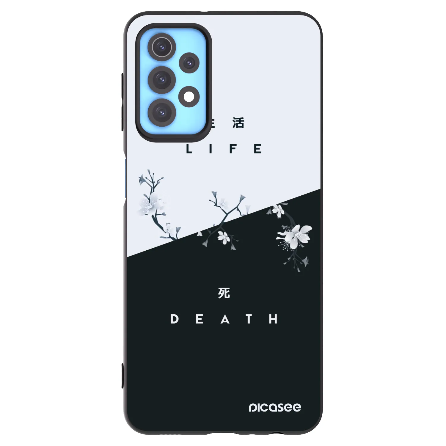 Picasee husă neagră din silicon pentru Samsung Galaxy A32 4G SM-A325F - Life - Death