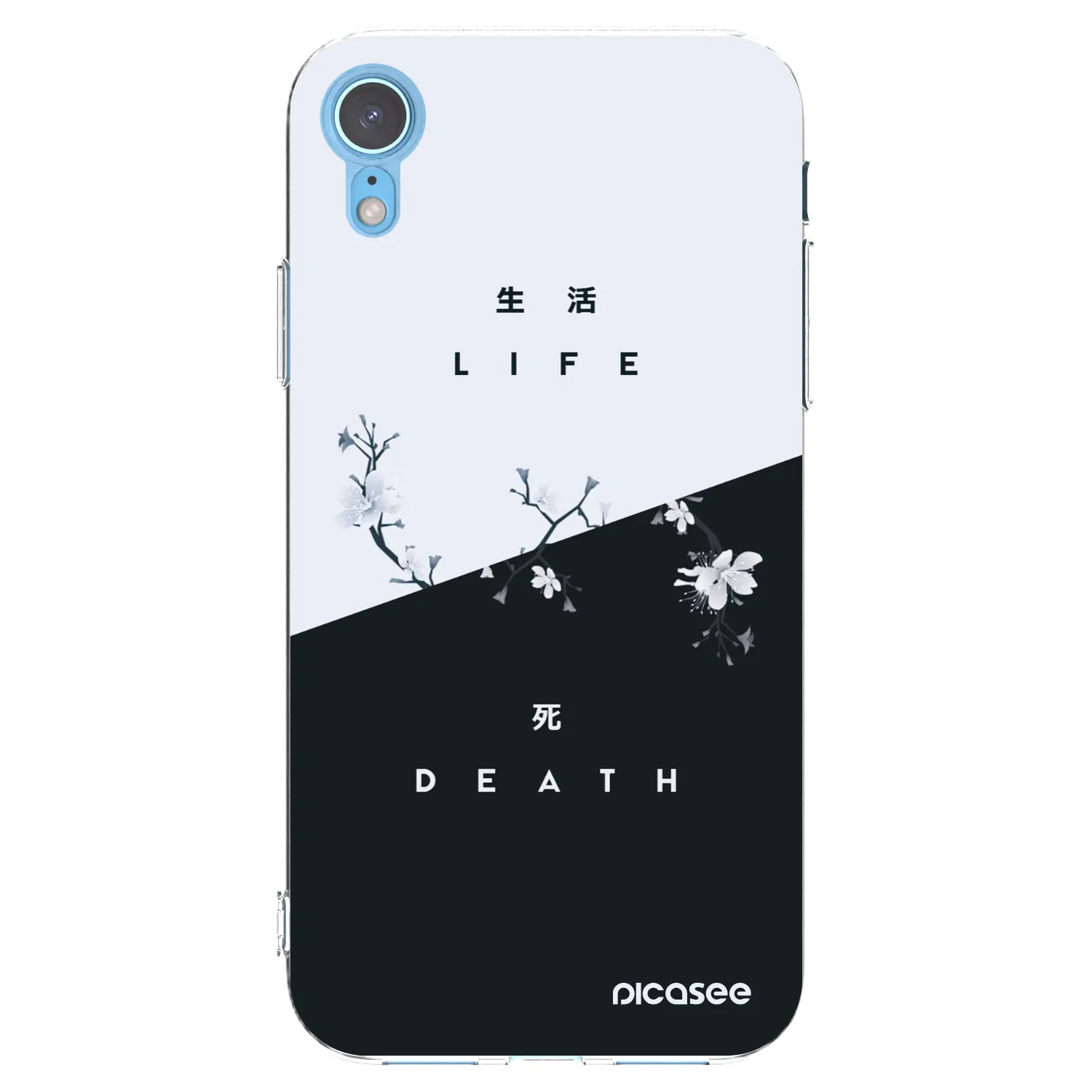 Picasee husă transparentă din silicon pentru Apple iPhone XR - Life - Death