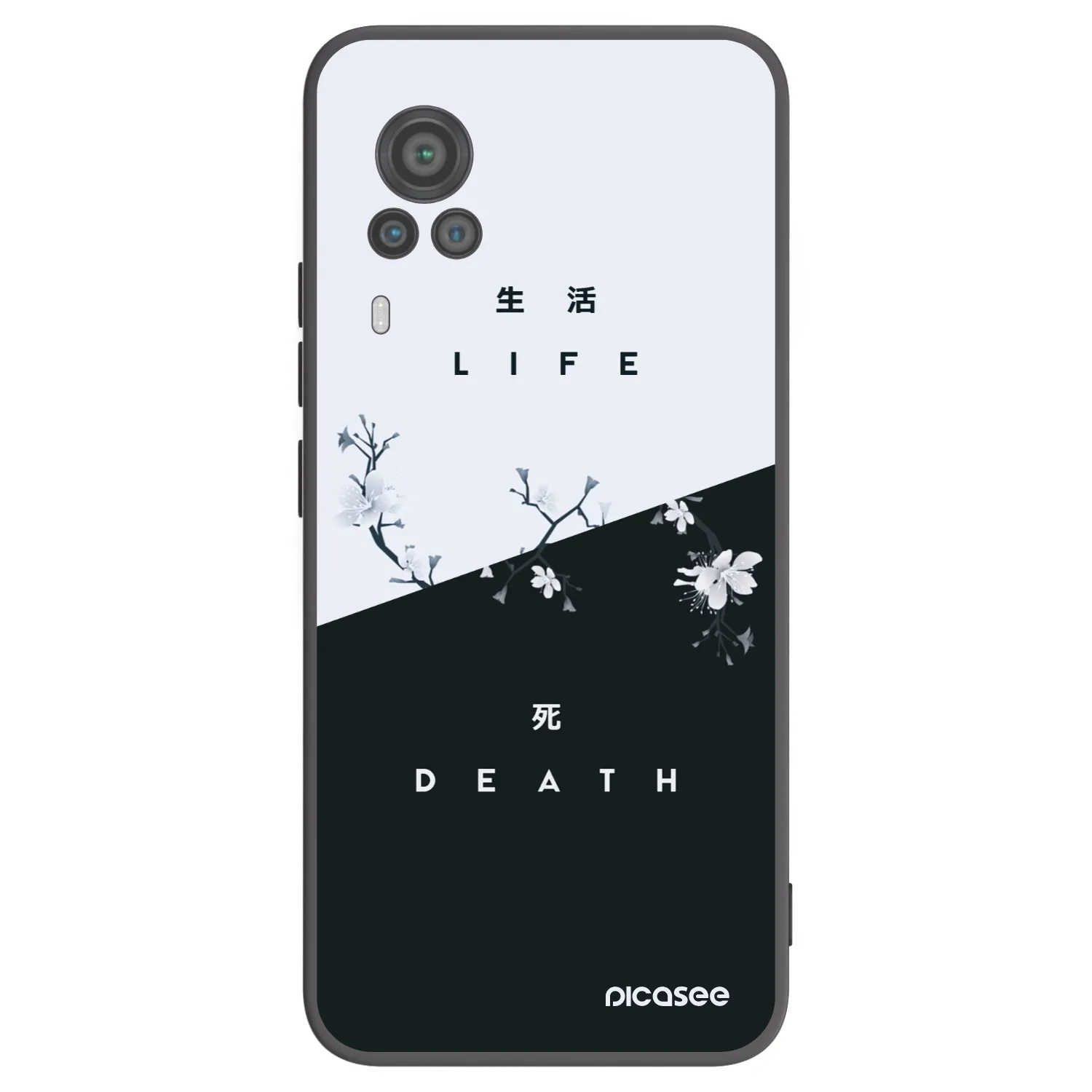 Picasee husă neagră din silicon pentru Vivo X60 Pro 5G - Life - Death