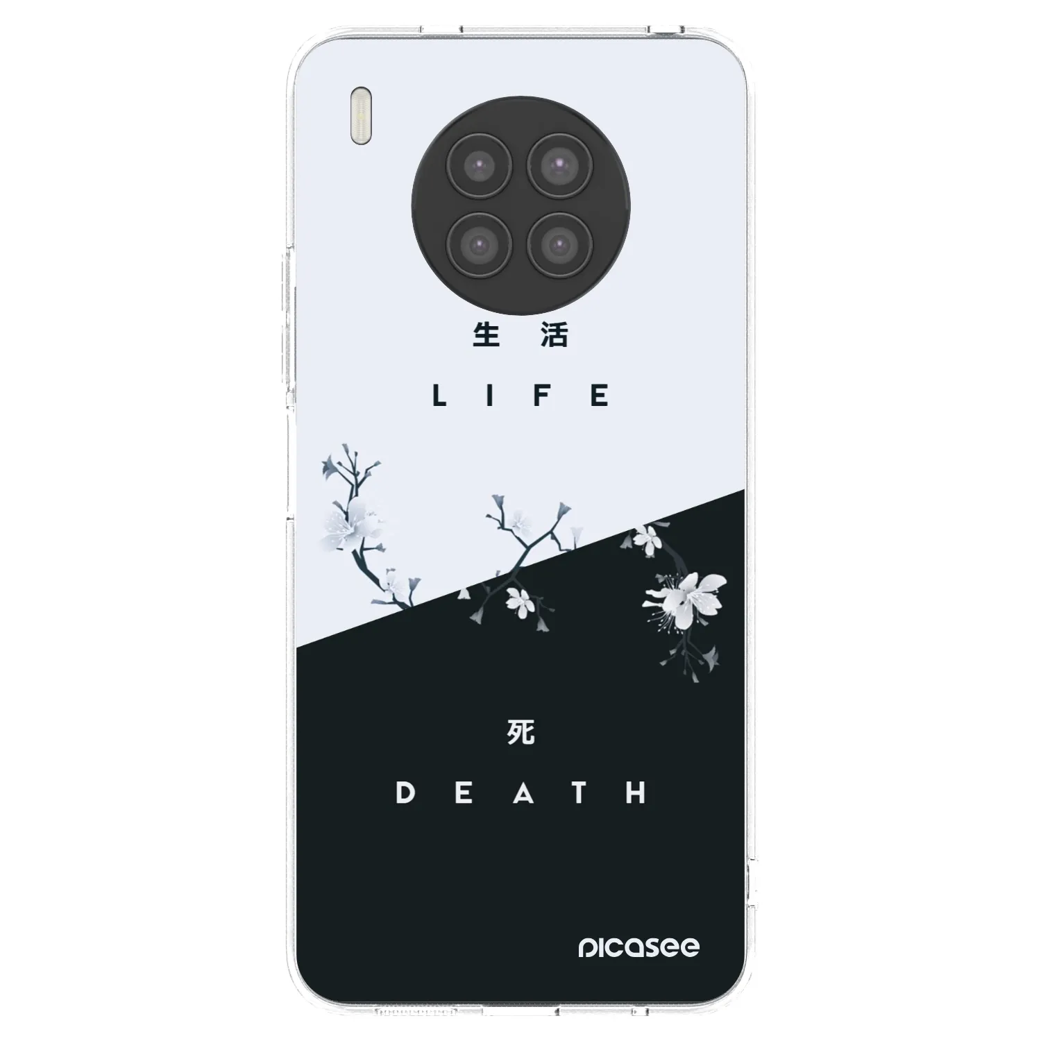 Picasee husă transparentă din silicon pentru Huawei Nova 8i - Life - Death