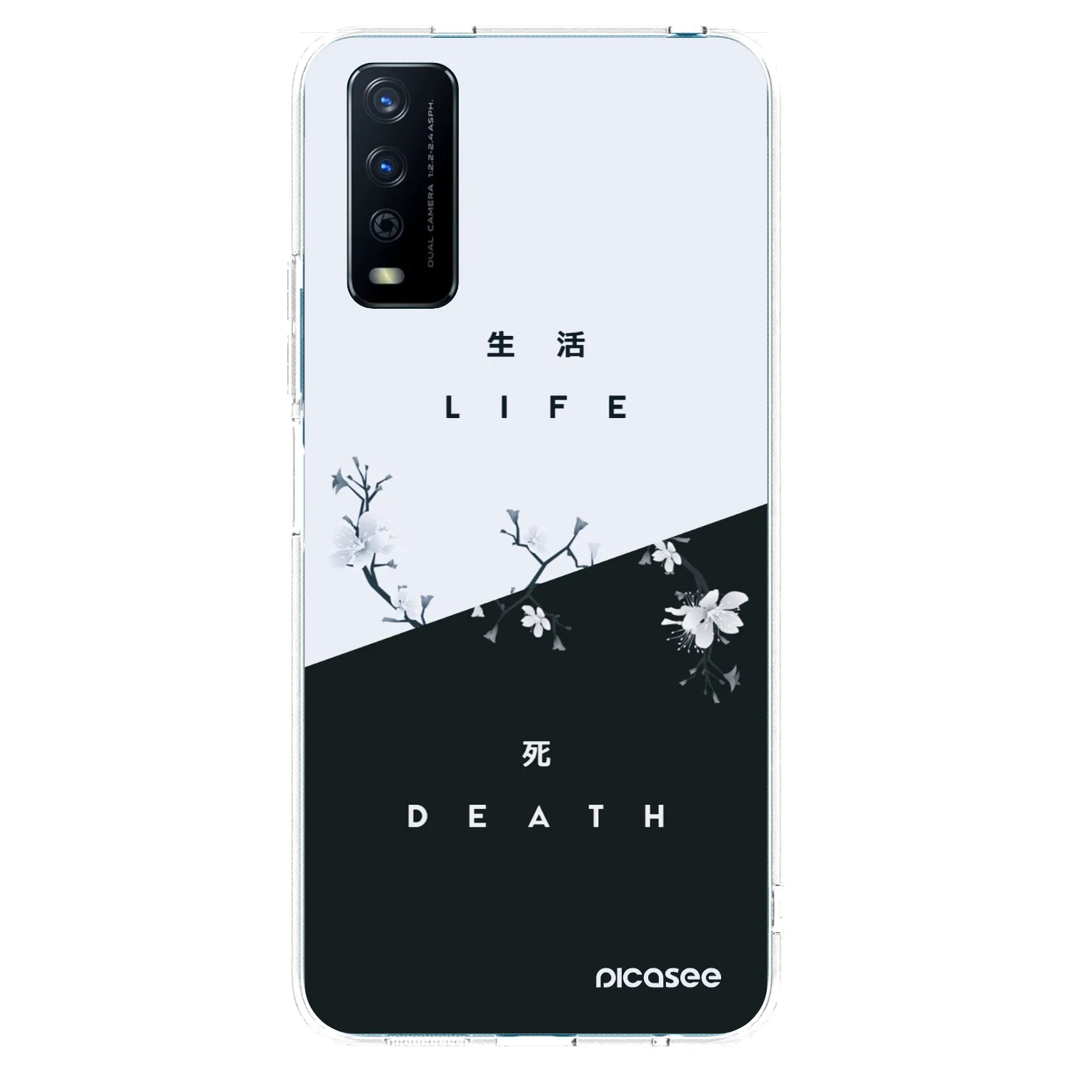Picasee husă transparentă din silicon pentru Vivo Y11s - Life - Death