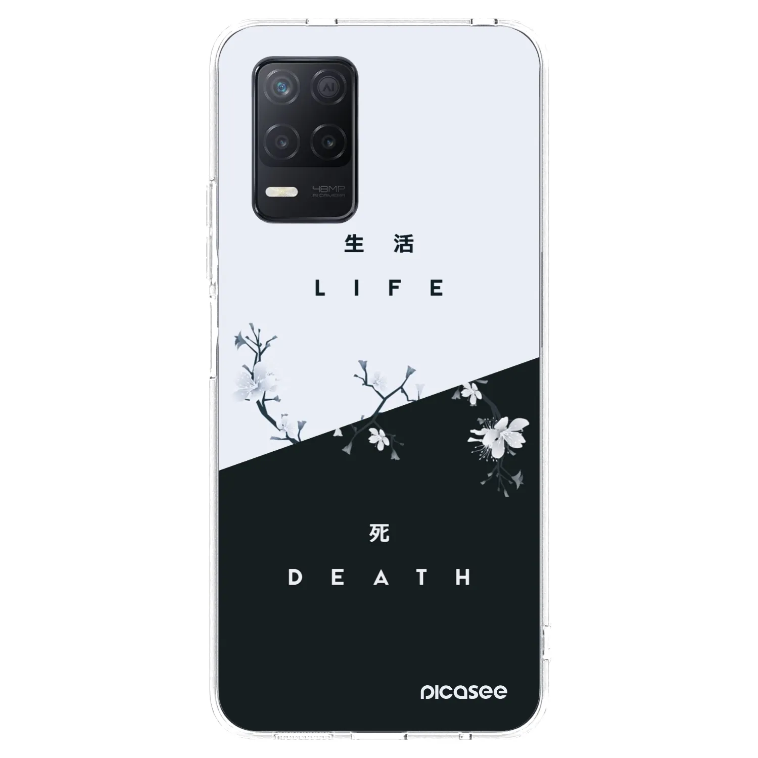 Picasee husă transparentă din silicon pentru Realme 8 5G - Life - Death