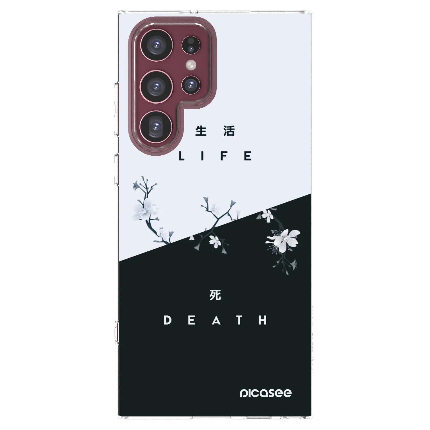 Picasee husă transparentă din silicon pentru Samsung Galaxy S22 Ultra 5G - Life - Death