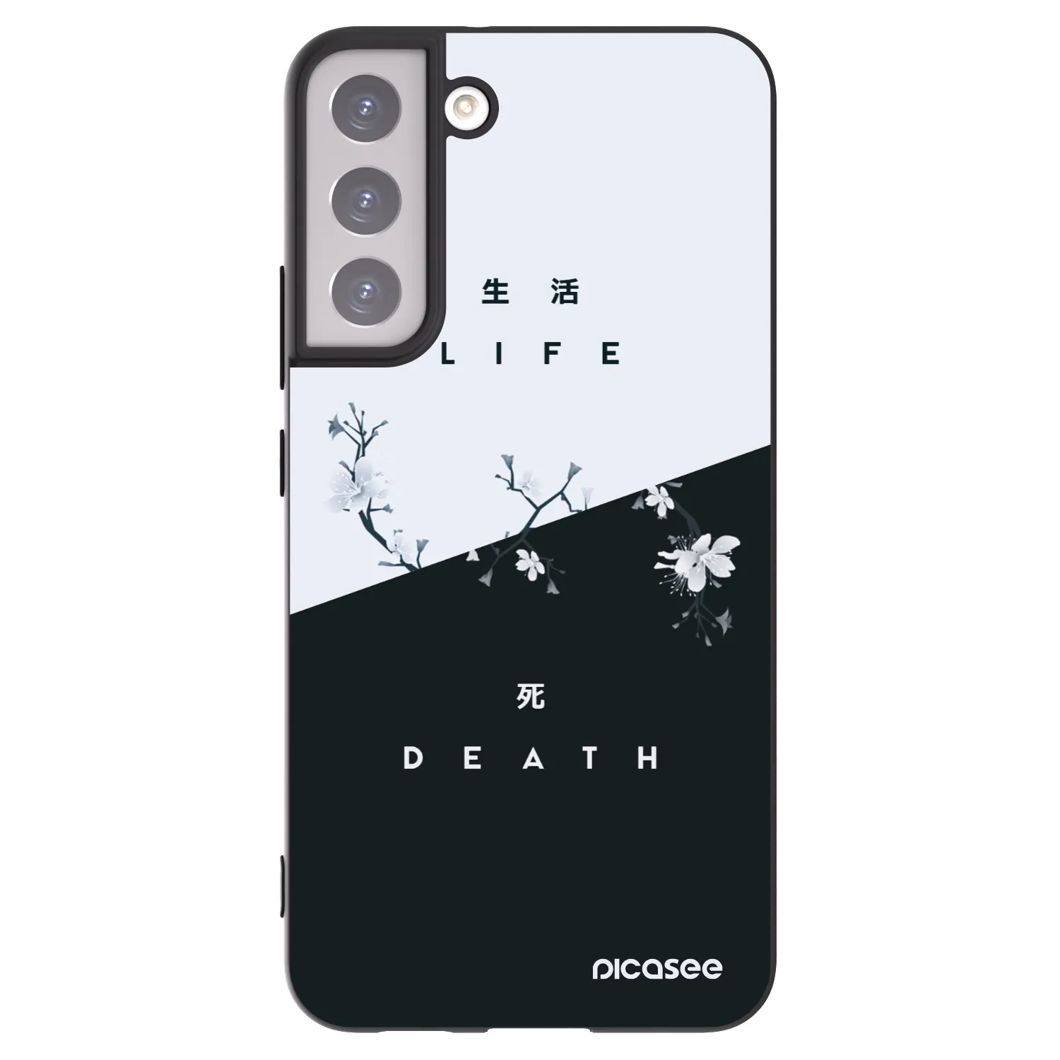 Picasee husă neagră din silicon pentru Samsung Galaxy S22+ 5G - Life - Death