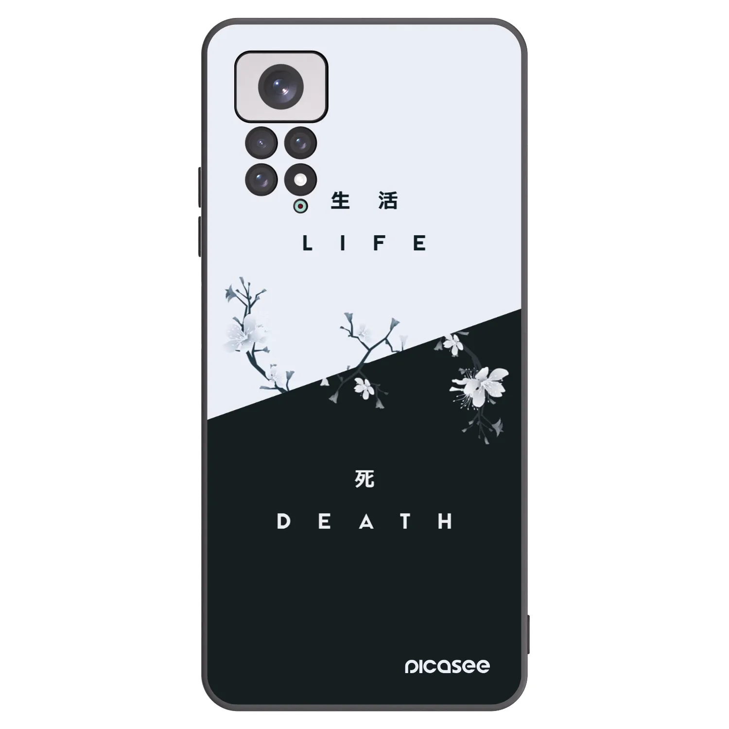 Picasee husă neagră din silicon pentru Xiaomi Redmi Note 11 - Life - Death