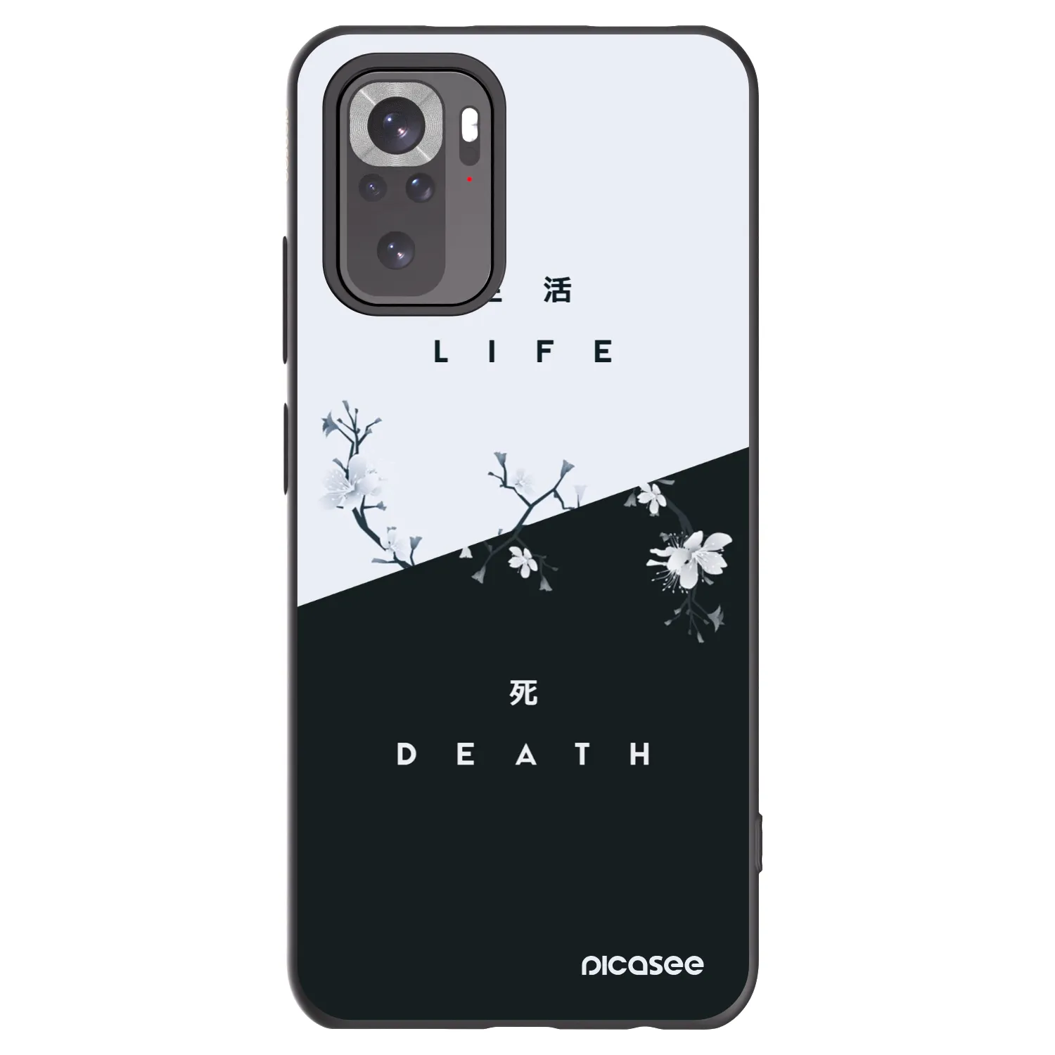 Picasee husă neagră din silicon pentru Xiaomi Redmi Note 11S 4G - Life - Death