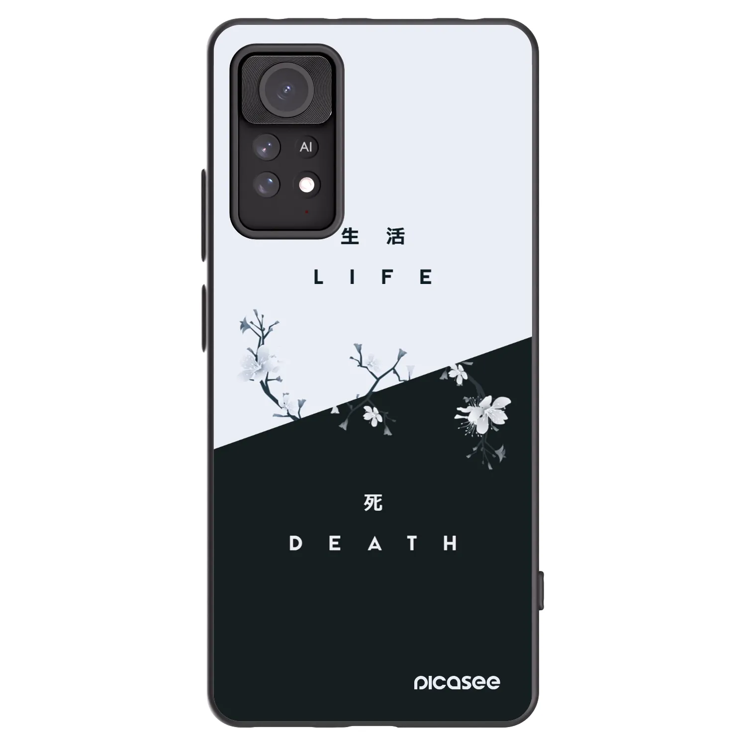 Picasee husă neagră din silicon pentru Xiaomi Redmi Note 11 Pro 5G - Life - Death