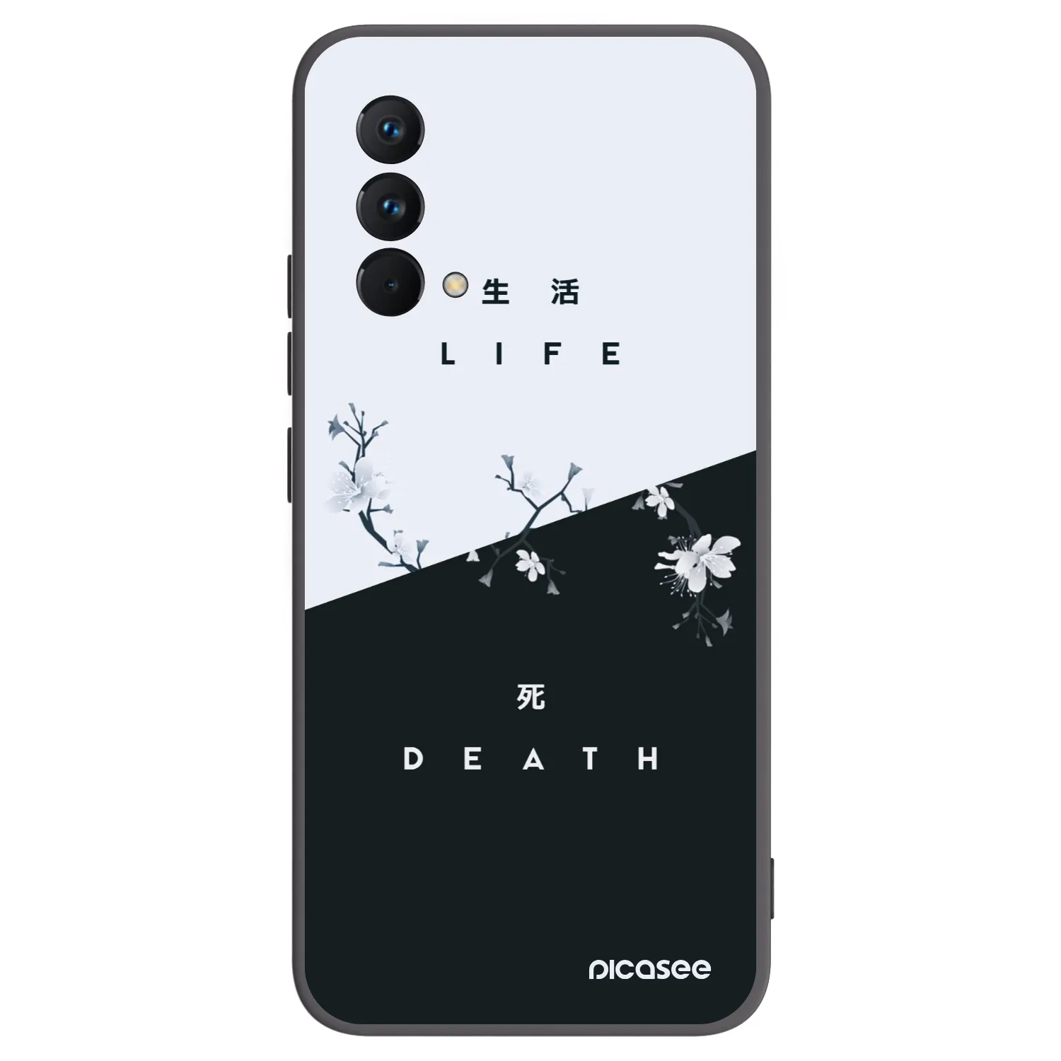 Picasee husă neagră din silicon pentru Realme GT Master Edition 5G - Life - Death