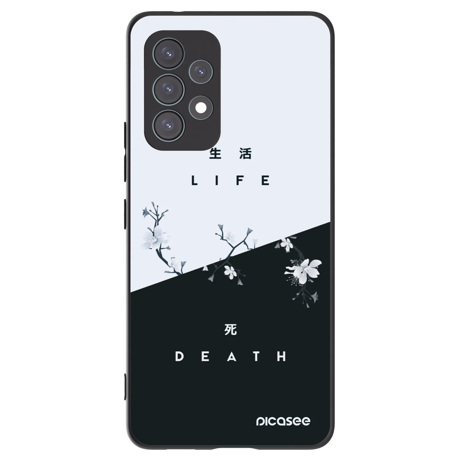 Picasee husă neagră din silicon pentru Samsung Galaxy A53 5G A536 - Life - Death