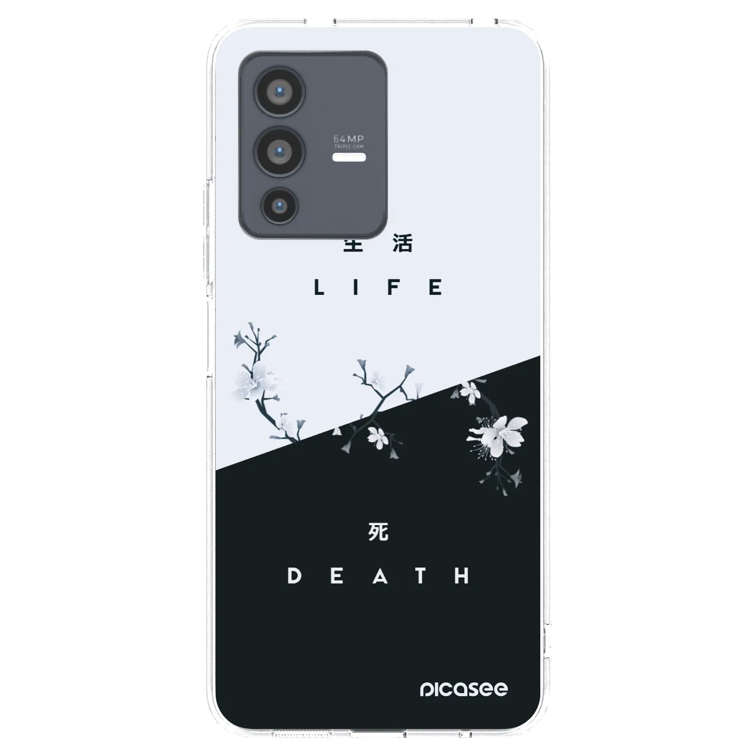 Picasee husă transparentă din silicon pentru Vivo V23 5G - Life - Death