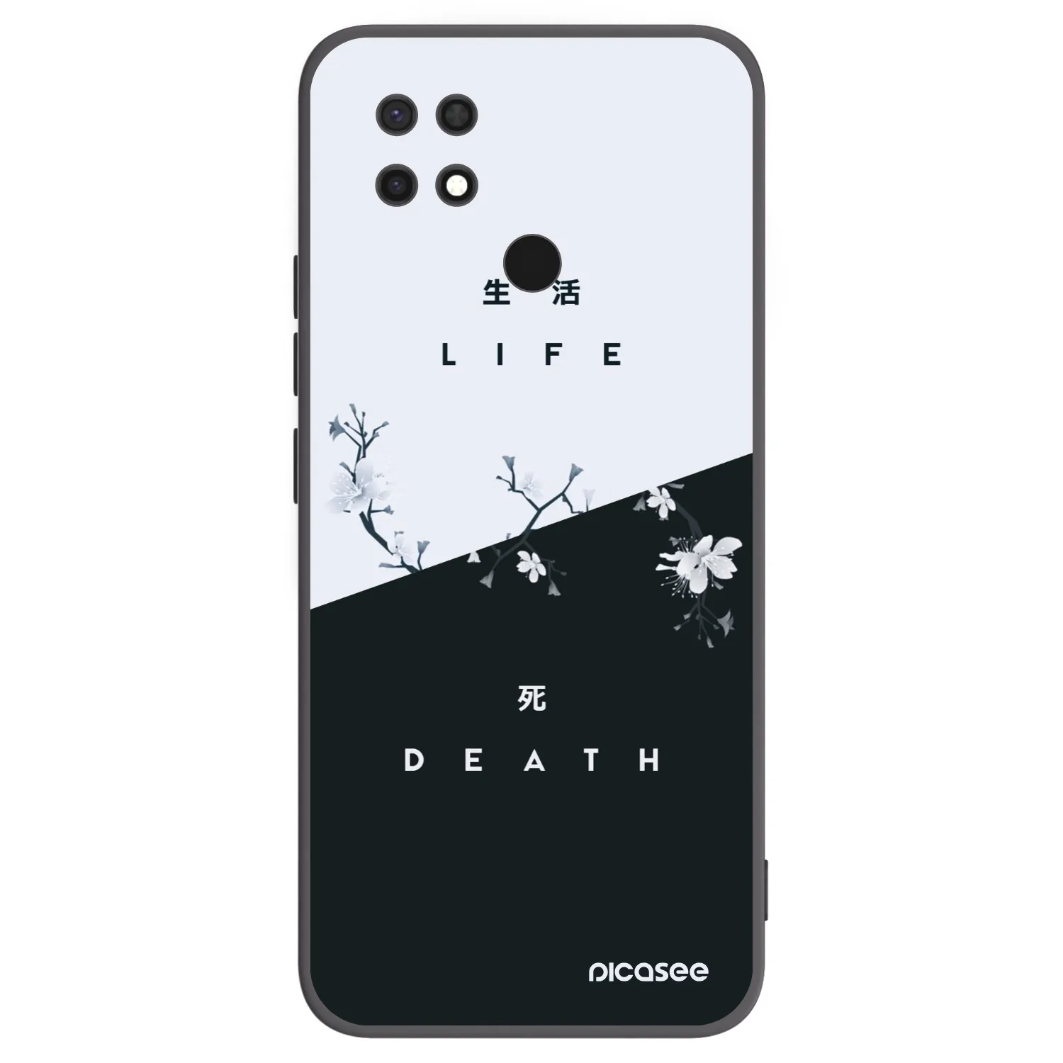 Picasee husă neagră din silicon pentru Xiaomi Redmi 10C - Life - Death