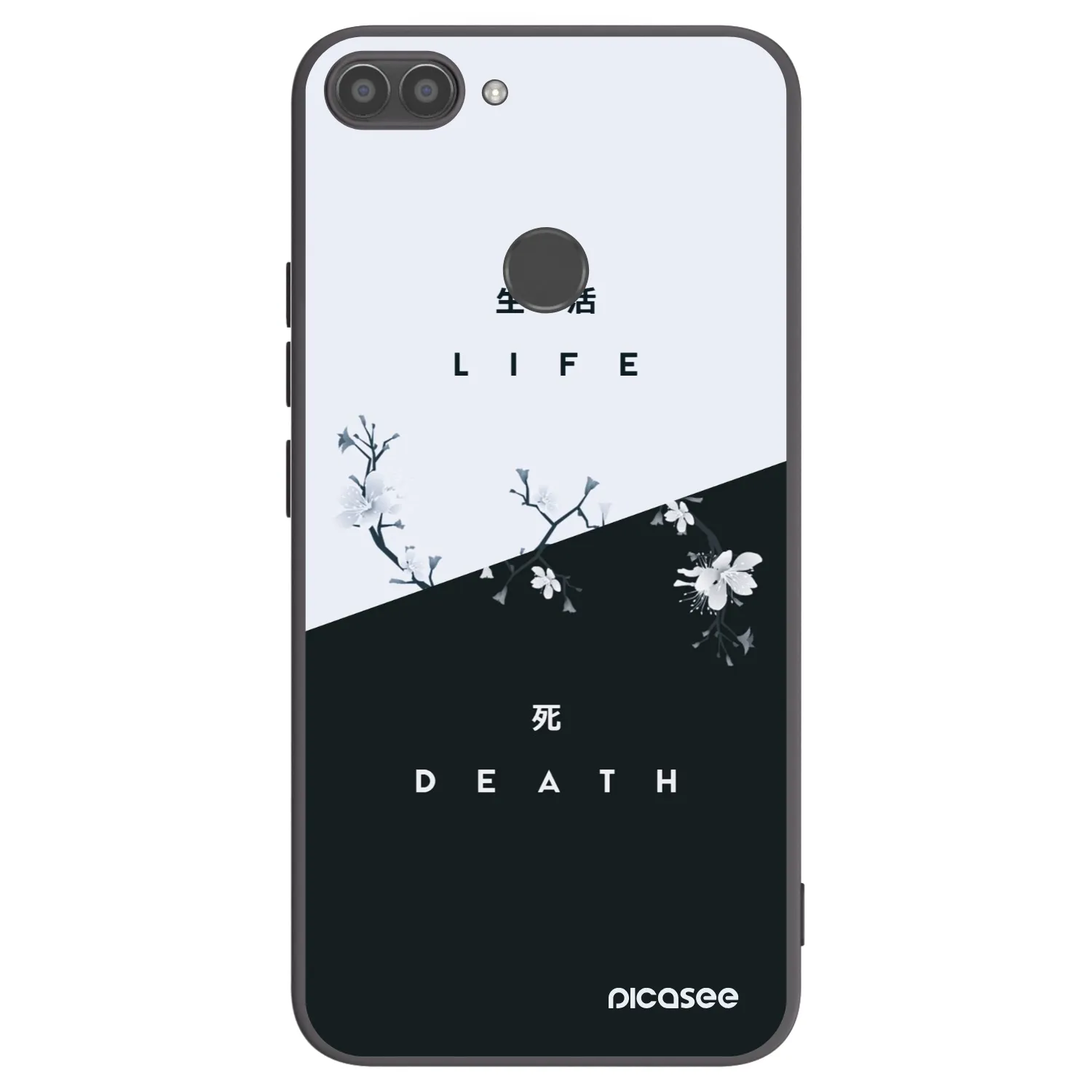 Picasee husă neagră din silicon pentru Huawei P Smart - Life - Death