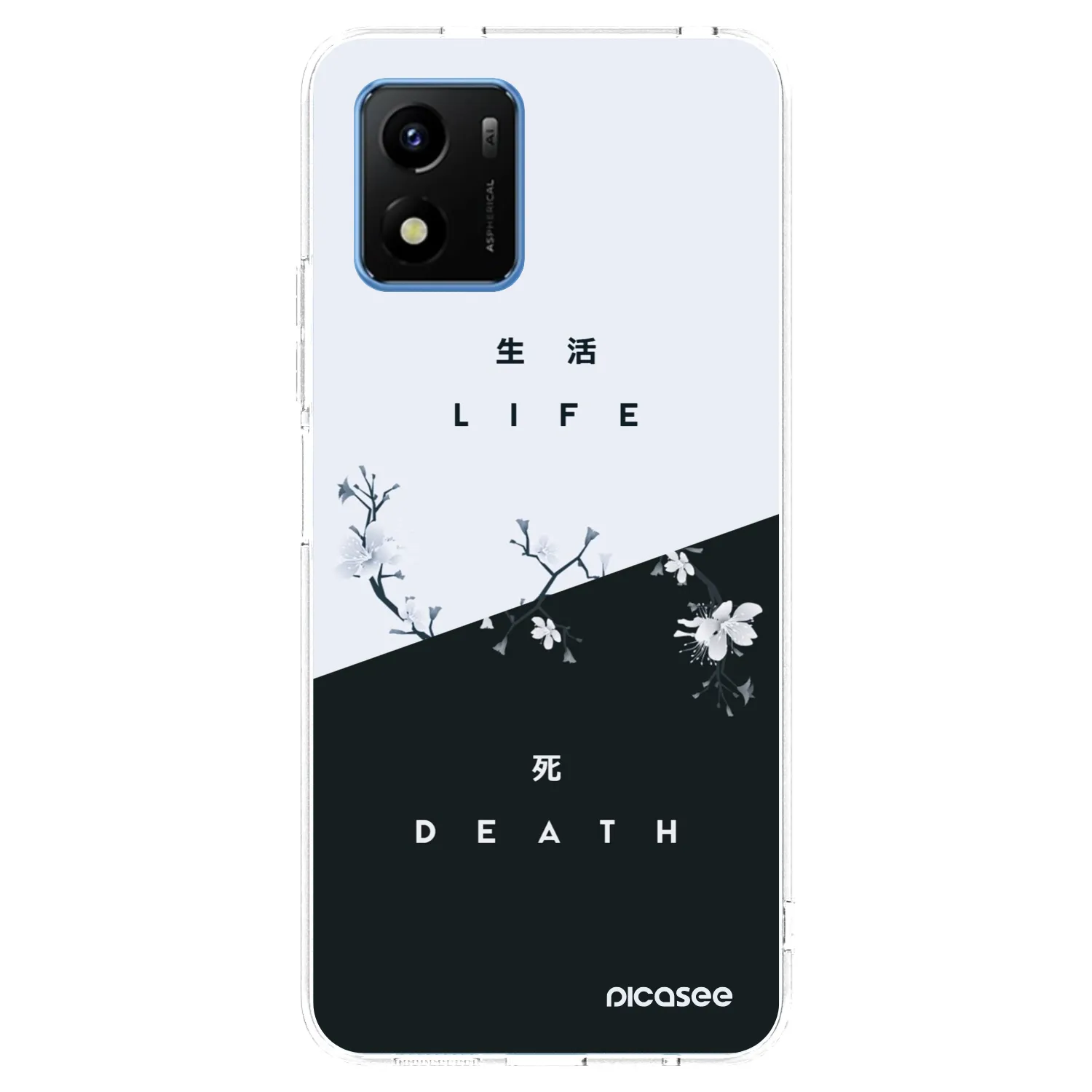 Picasee husă transparentă din silicon pentru Vivo Y01 - Life - Death