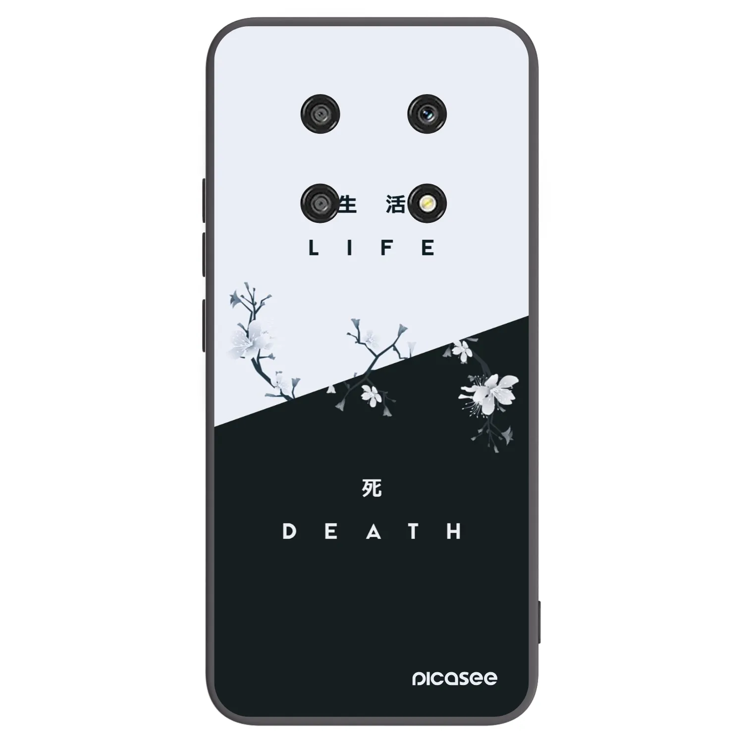 Picasee husă neagră din silicon pentru Honor Magic4 Lite 5G - Life - Death