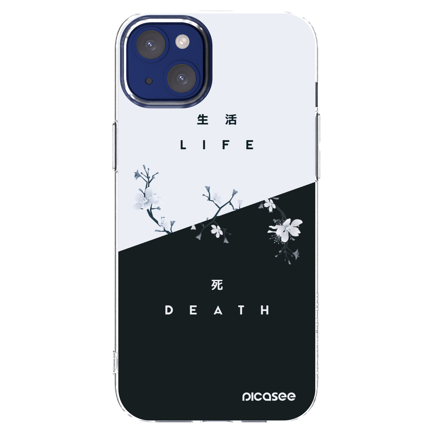 Picasee husă transparentă din silicon pentru Apple iPhone 14 Plus - Life - Death