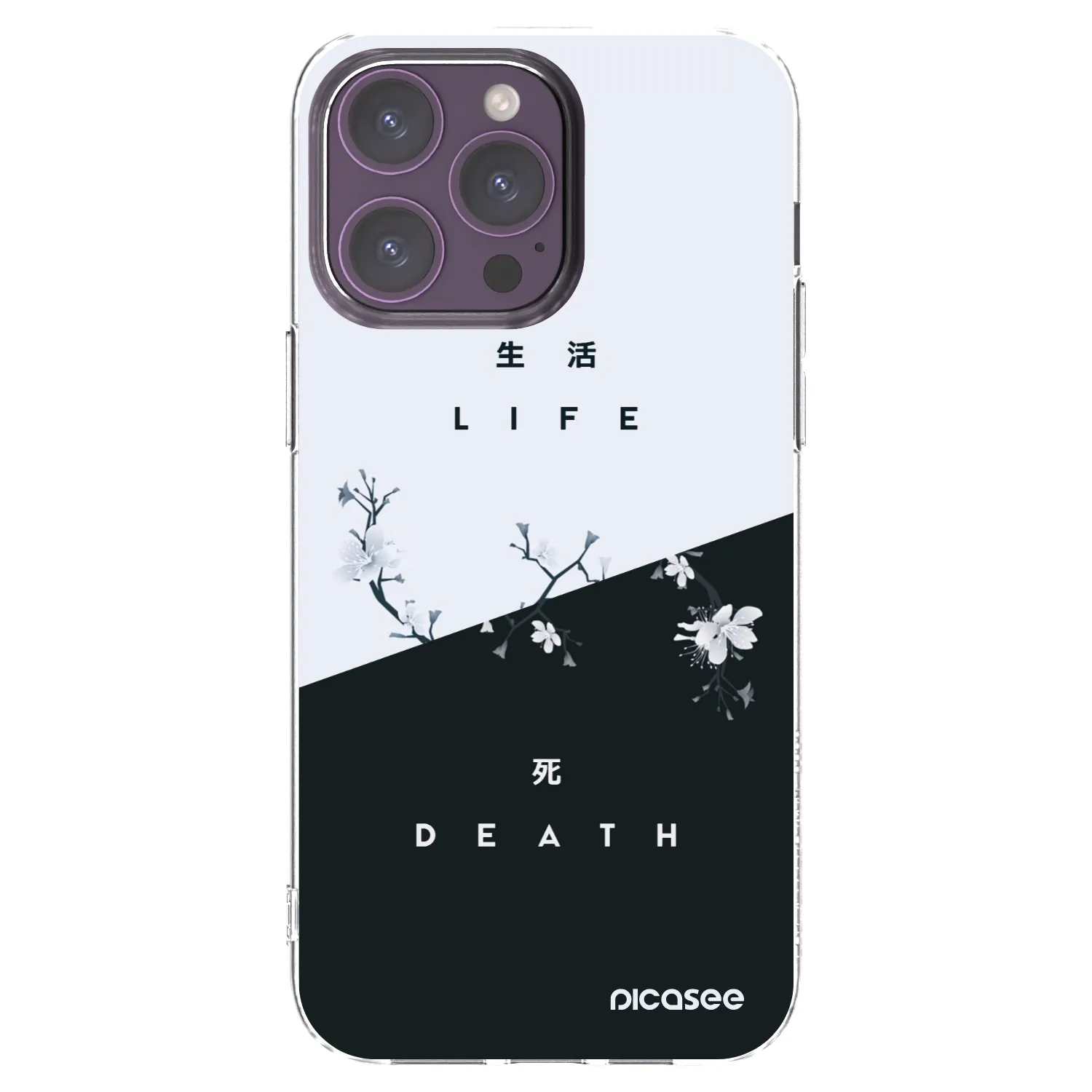 Picasee husă transparentă din silicon pentru Apple iPhone 14 Pro Max - Life - Death