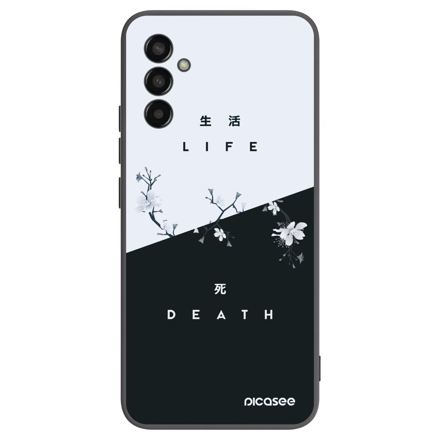 Picasee husă neagră din silicon pentru Samsung Galaxy M13 M135F - Life - Death