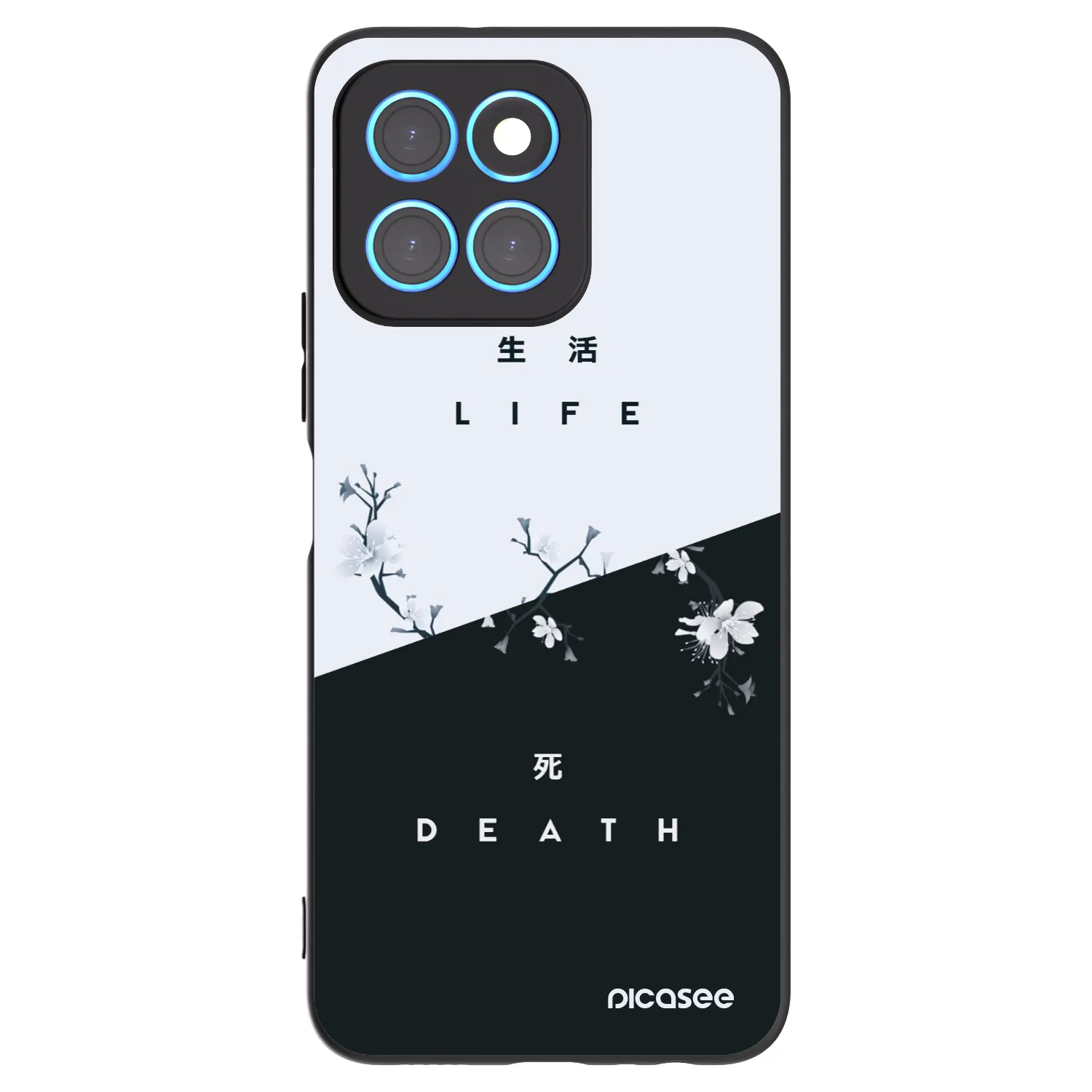 Picasee husă neagră din silicon pentru Honor X6 - Life - Death