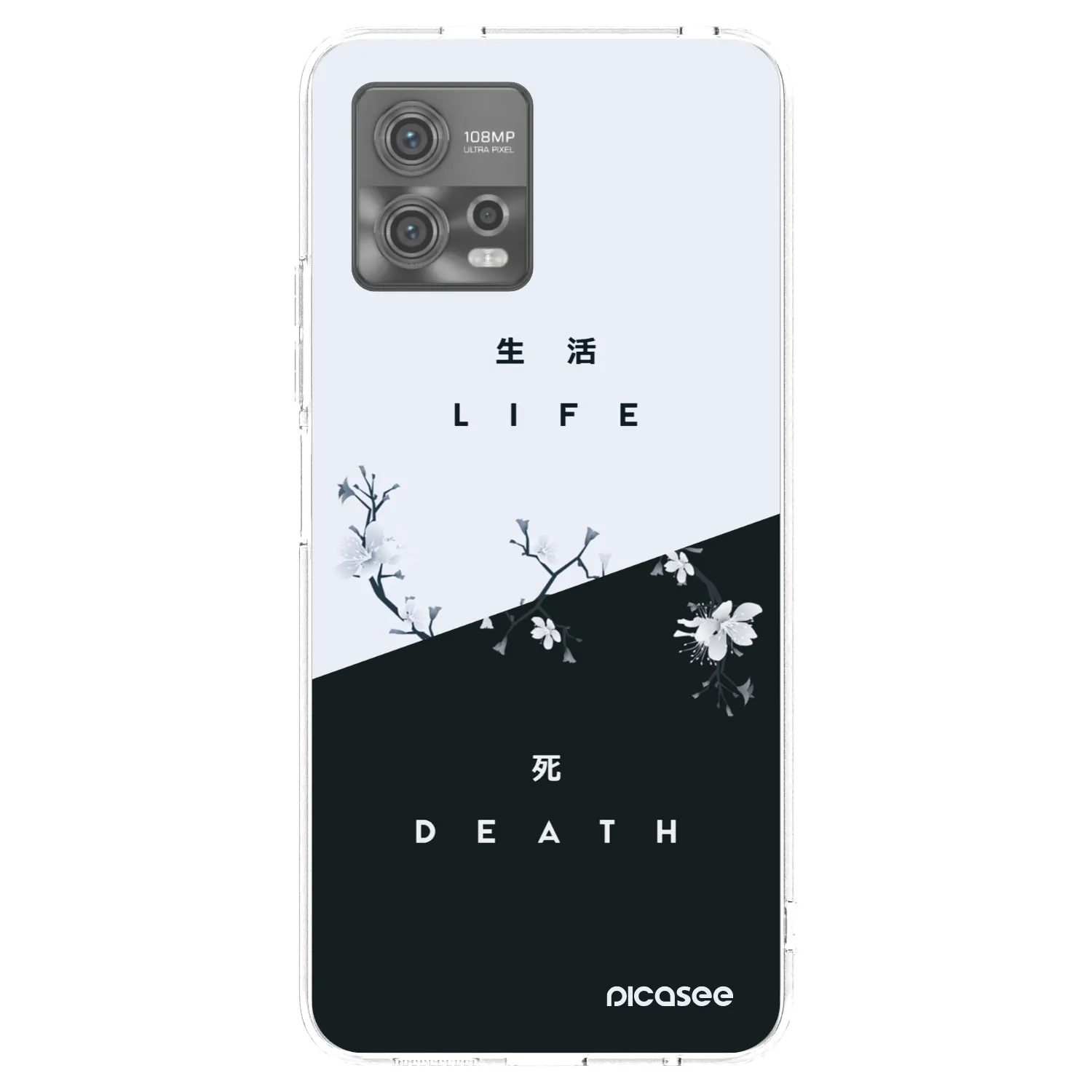 Picasee husă transparentă din silicon pentru Motorola Moto G72 - Life - Death