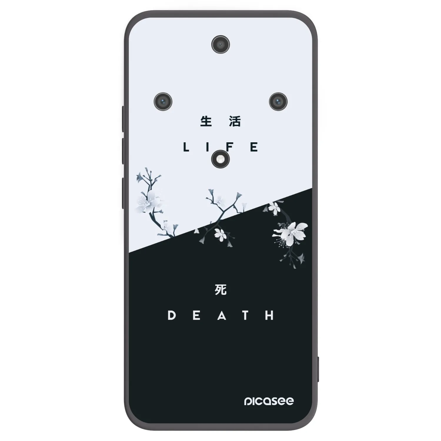 Picasee husă neagră din silicon pentru Honor Magic5 Lite 5G - Life - Death