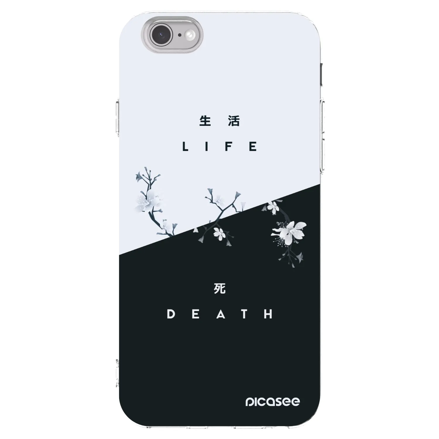 Picasee husă transparentă din silicon pentru Apple iPhone 6/6S - Life - Death