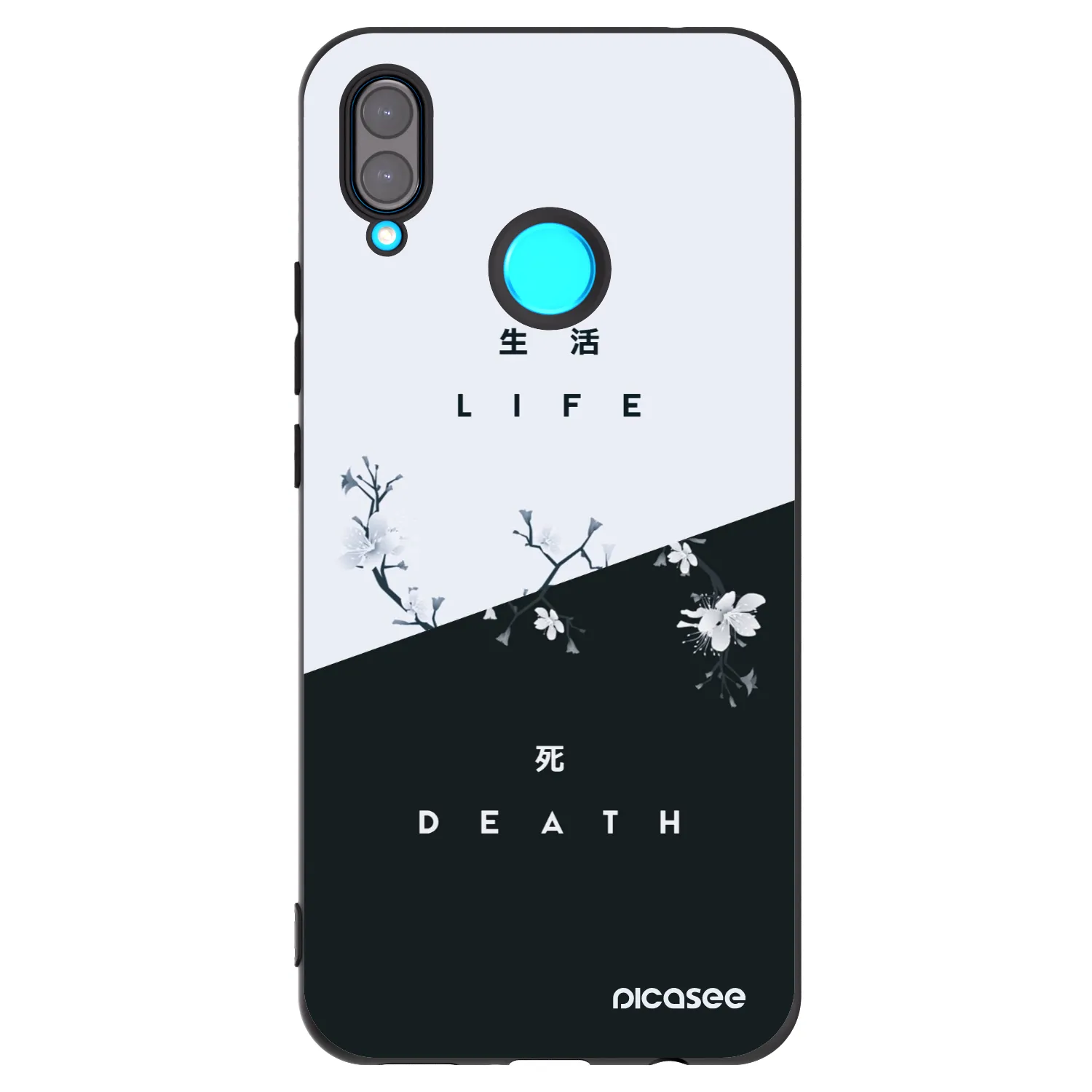 Picasee husă neagră din silicon pentru Huawei Nova 3 - Life - Death