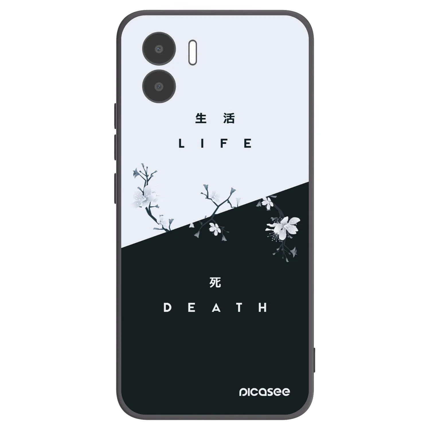 Picasee husă neagră din silicon pentru Xiaomi Redmi A2 - Life - Death