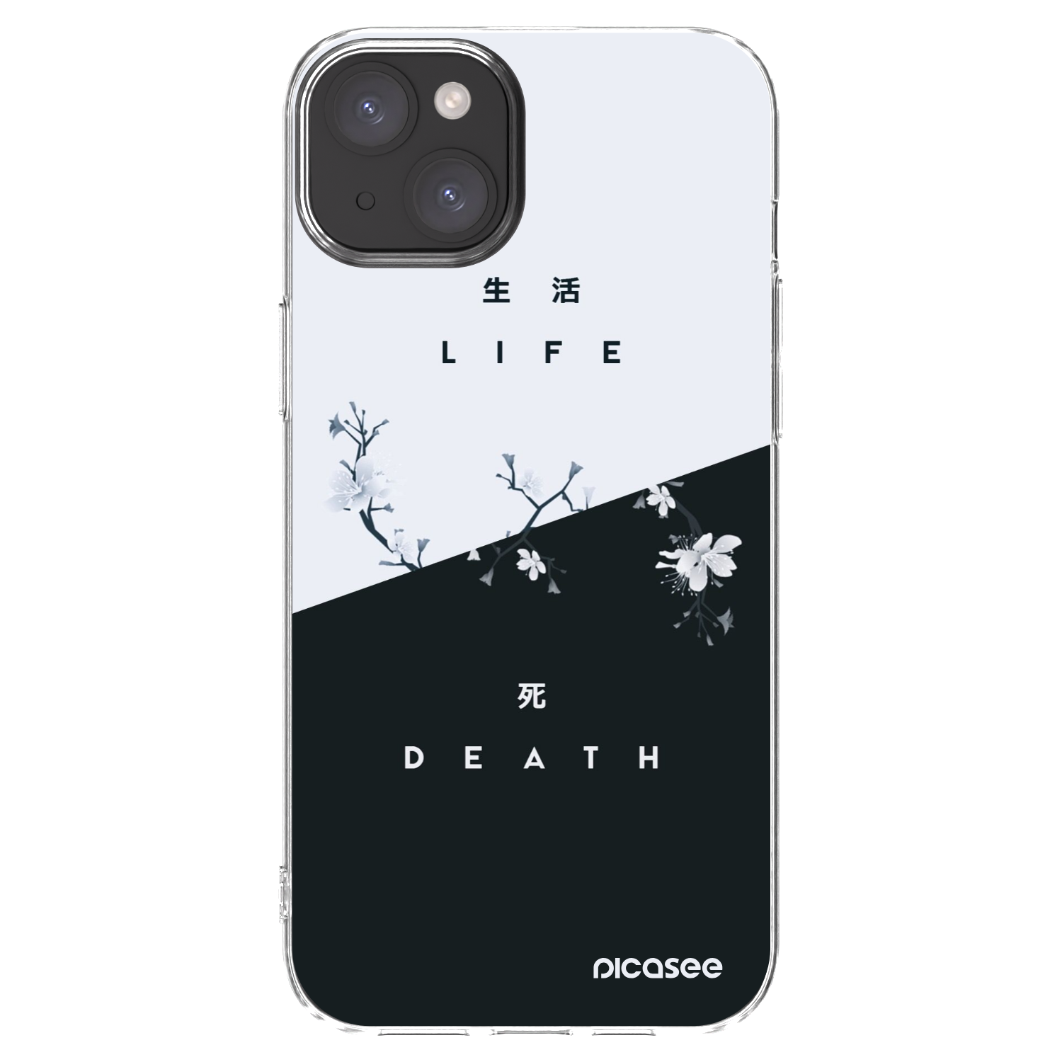 Picasee husă transparentă din silicon pentru Apple iPhone 15 Plus - Life - Death
