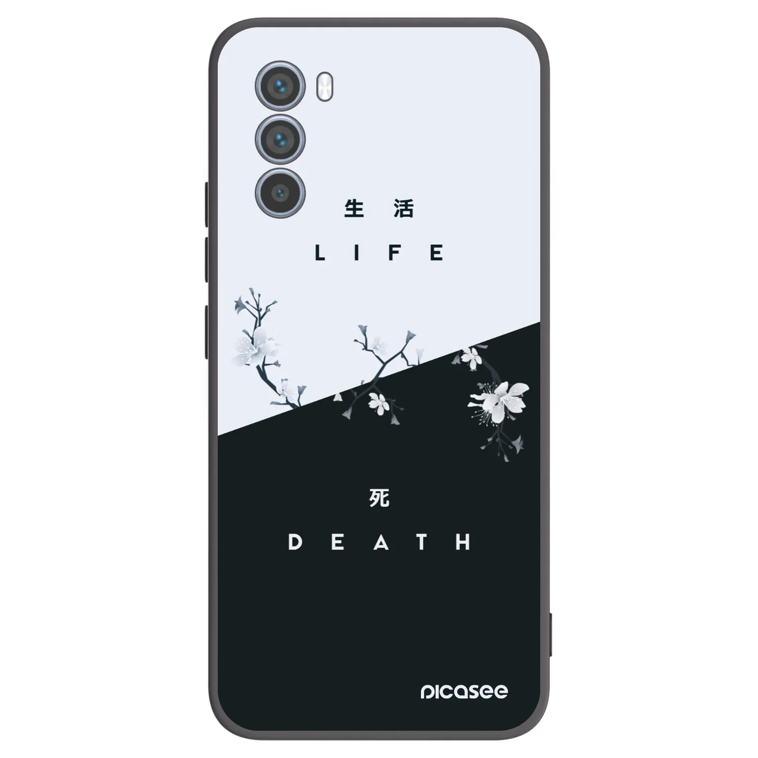 Picasee husă neagră din silicon pentru Motorola Moto G62 - Life - Death