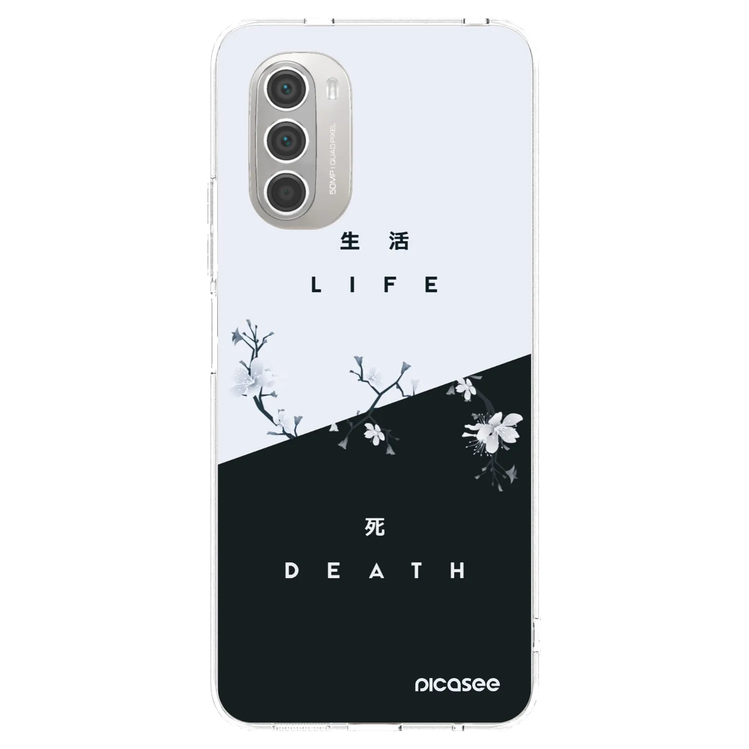 Picasee husă transparentă din silicon pentru Motorola Moto G51 - Life - Death