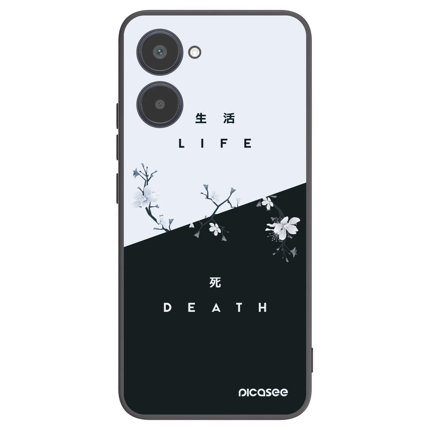 Picasee husă neagră din silicon pentru Realme 10 4G - Life - Death