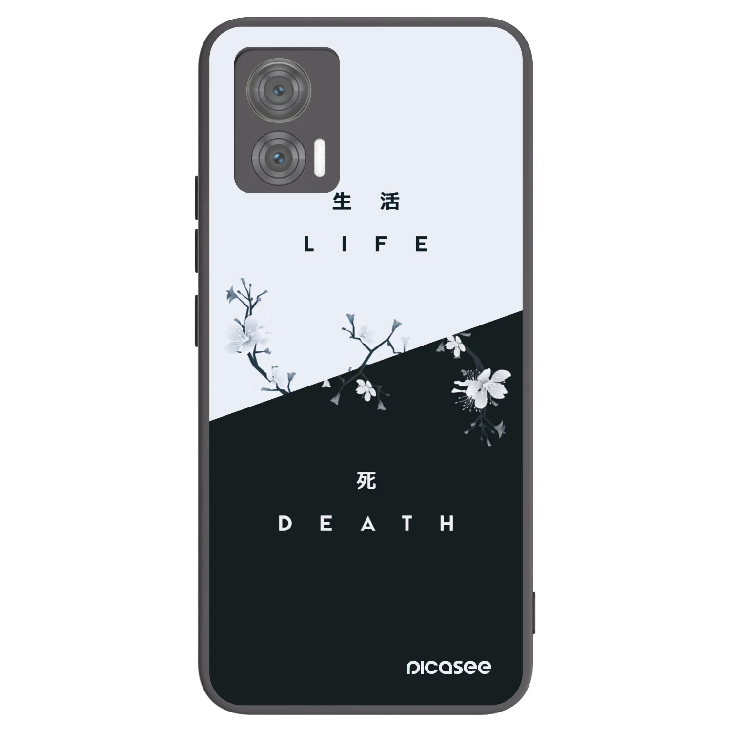 Picasee husă neagră din silicon pentru Motorola Edge 30 Neo - Life - Death