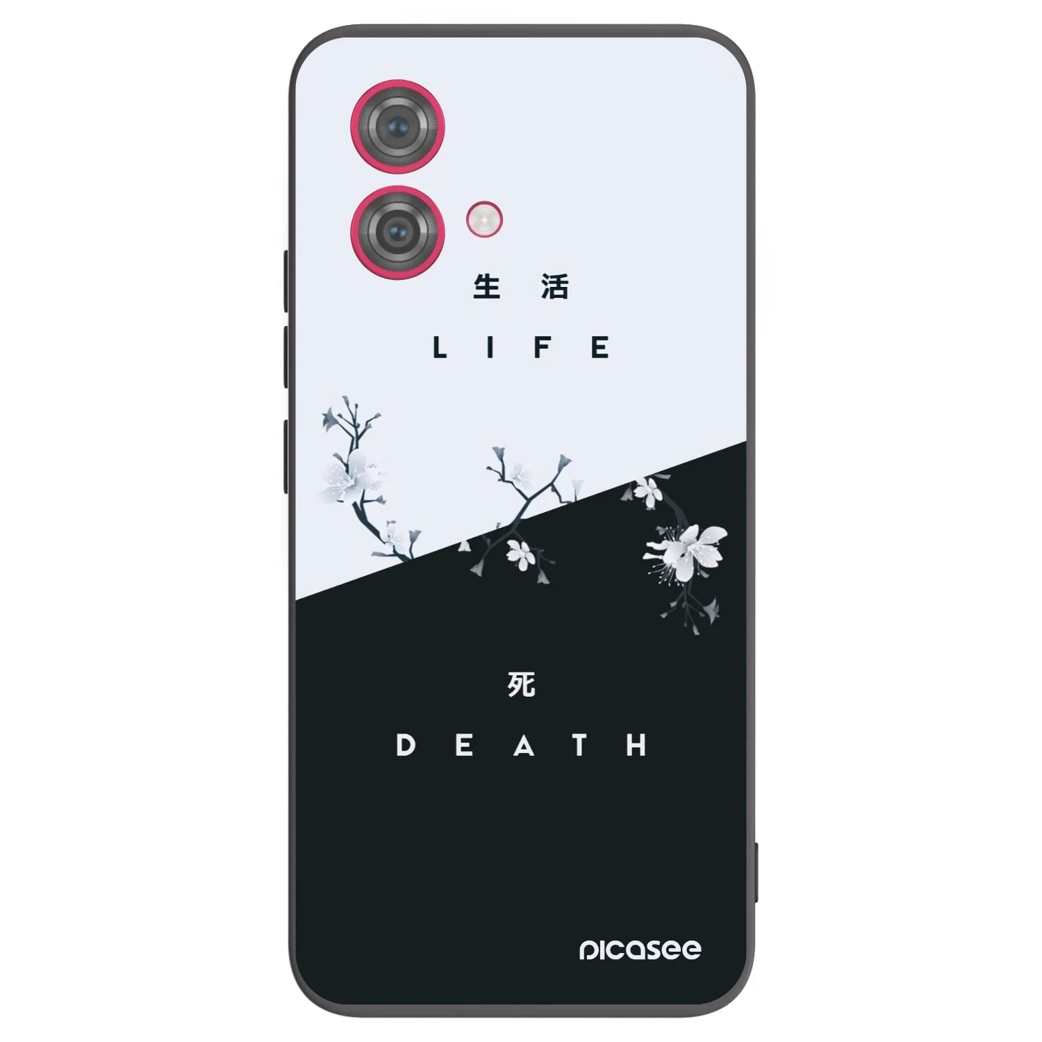 Picasee husă neagră din silicon pentru Motorola Moto G84 5G - Life - Death