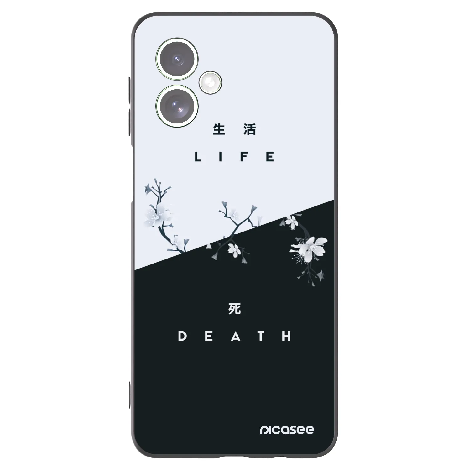 Picasee husă neagră din silicon pentru Motorola Moto G54 5G - Life - Death