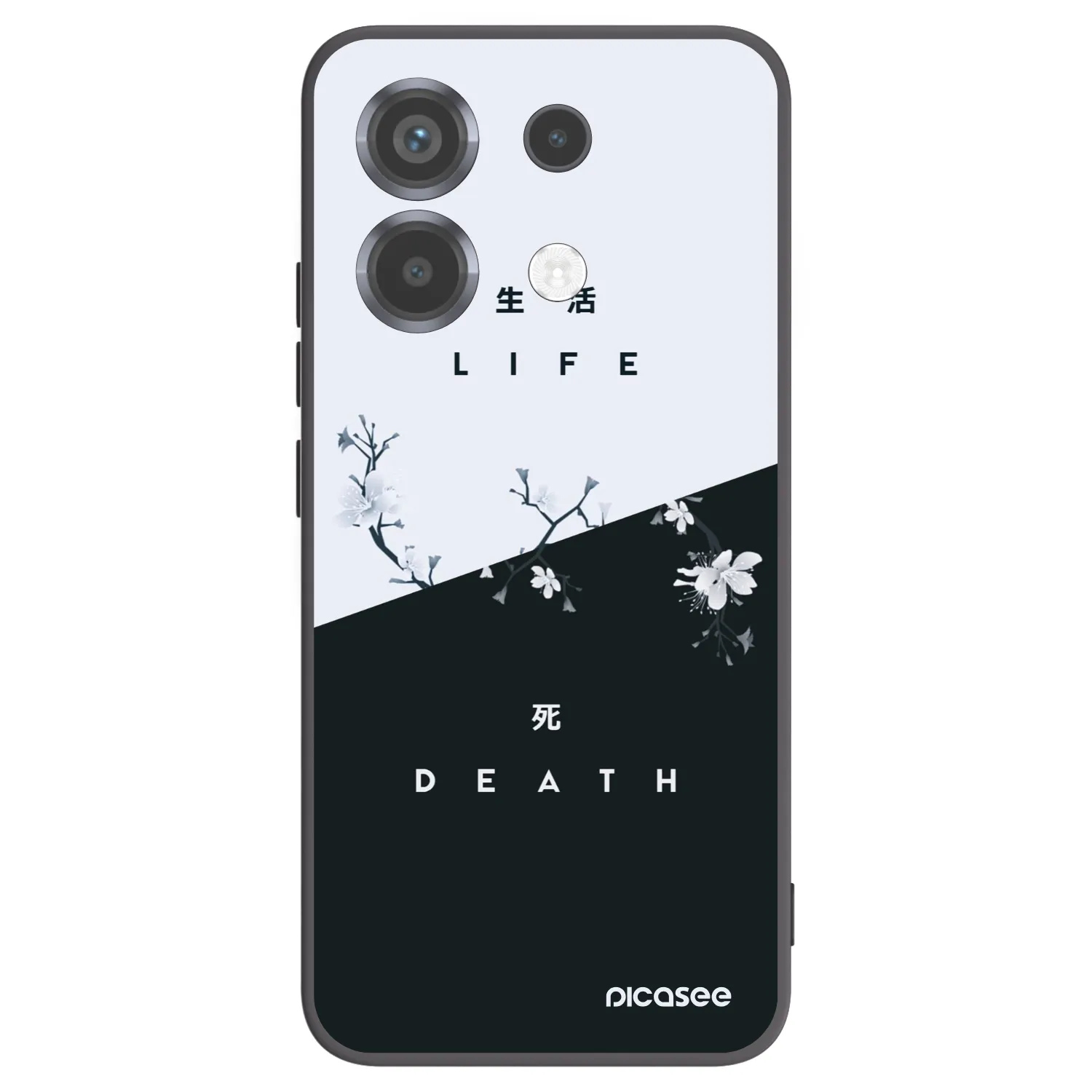 Picasee husă neagră din silicon pentru Xiaomi Poco X6 - Life - Death