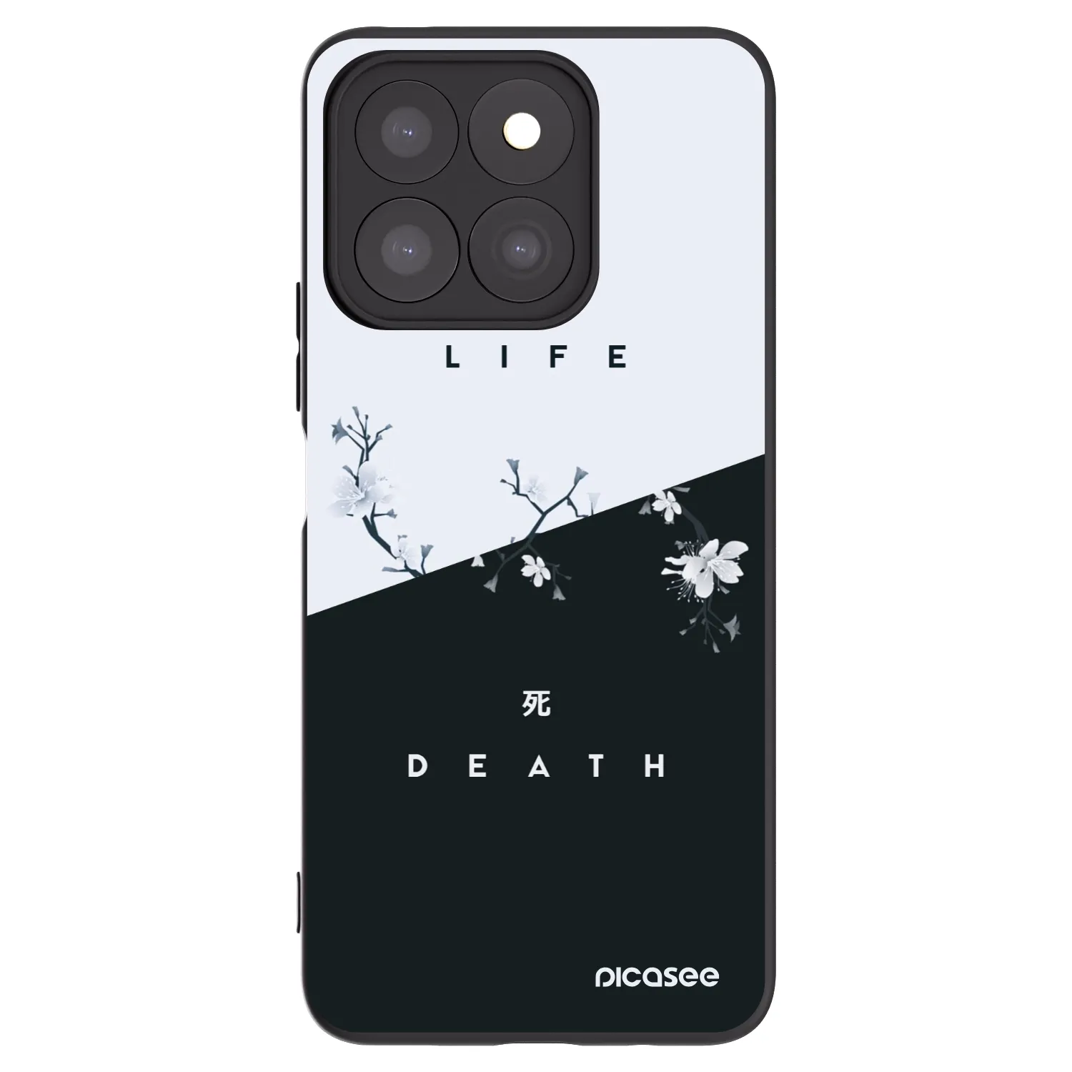 Picasee husă neagră din silicon pentru Honor X8b - Life - Death