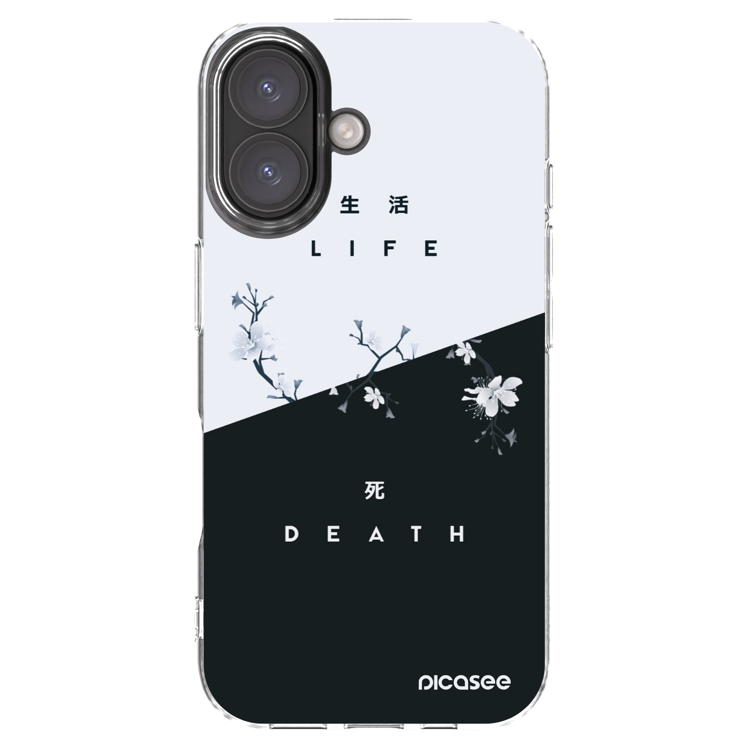 Picasee husă transparentă din silicon pentru Apple iPhone 16 - Life - Death