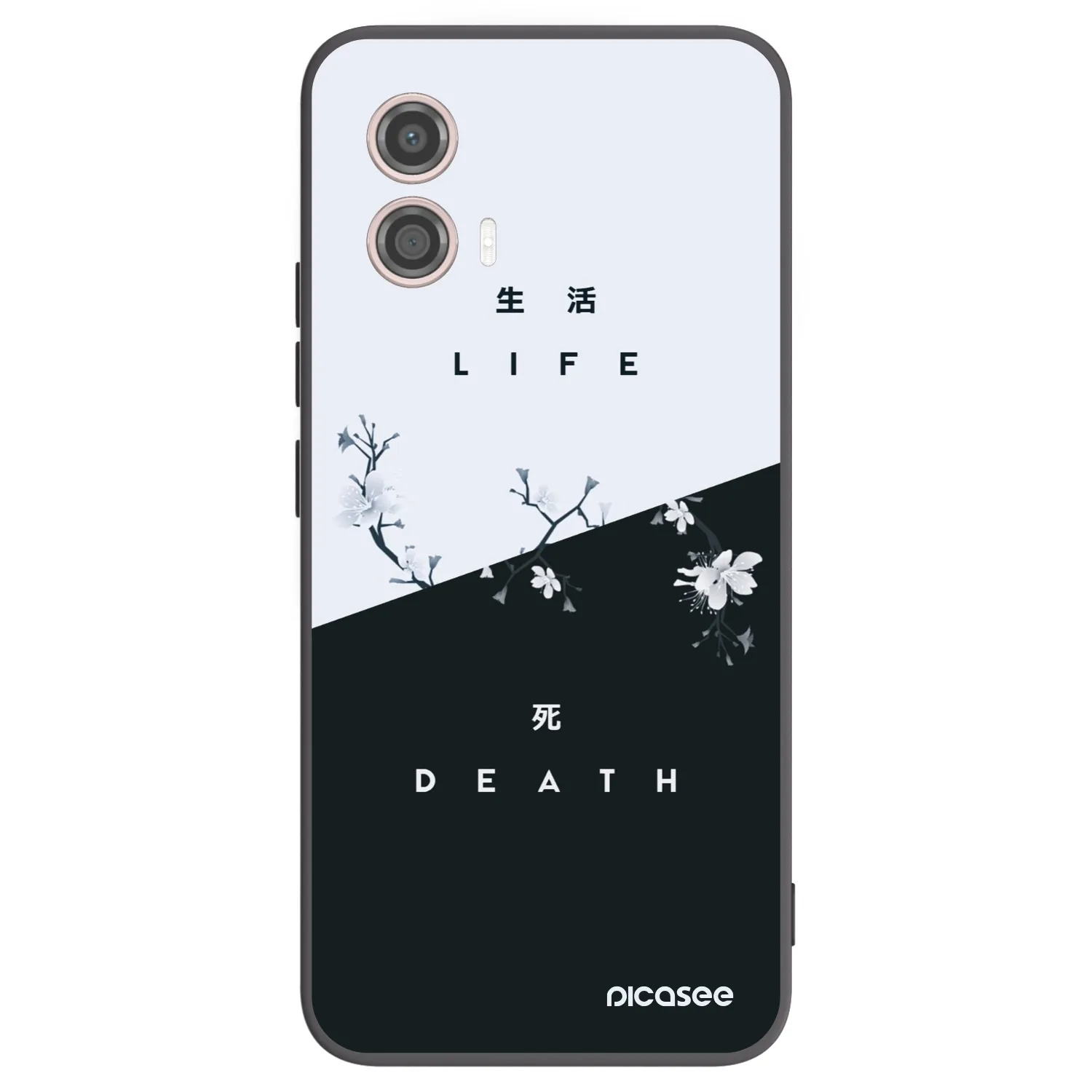 Picasee husă neagră din silicon pentru Motorola Moto G53 5G - Life - Death