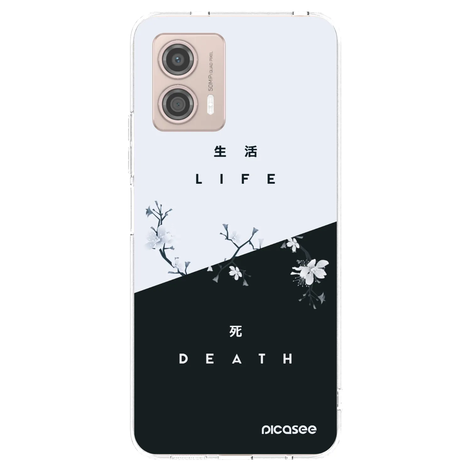 Picasee husă transparentă din silicon pentru Motorola Moto G53 5G - Life - Death