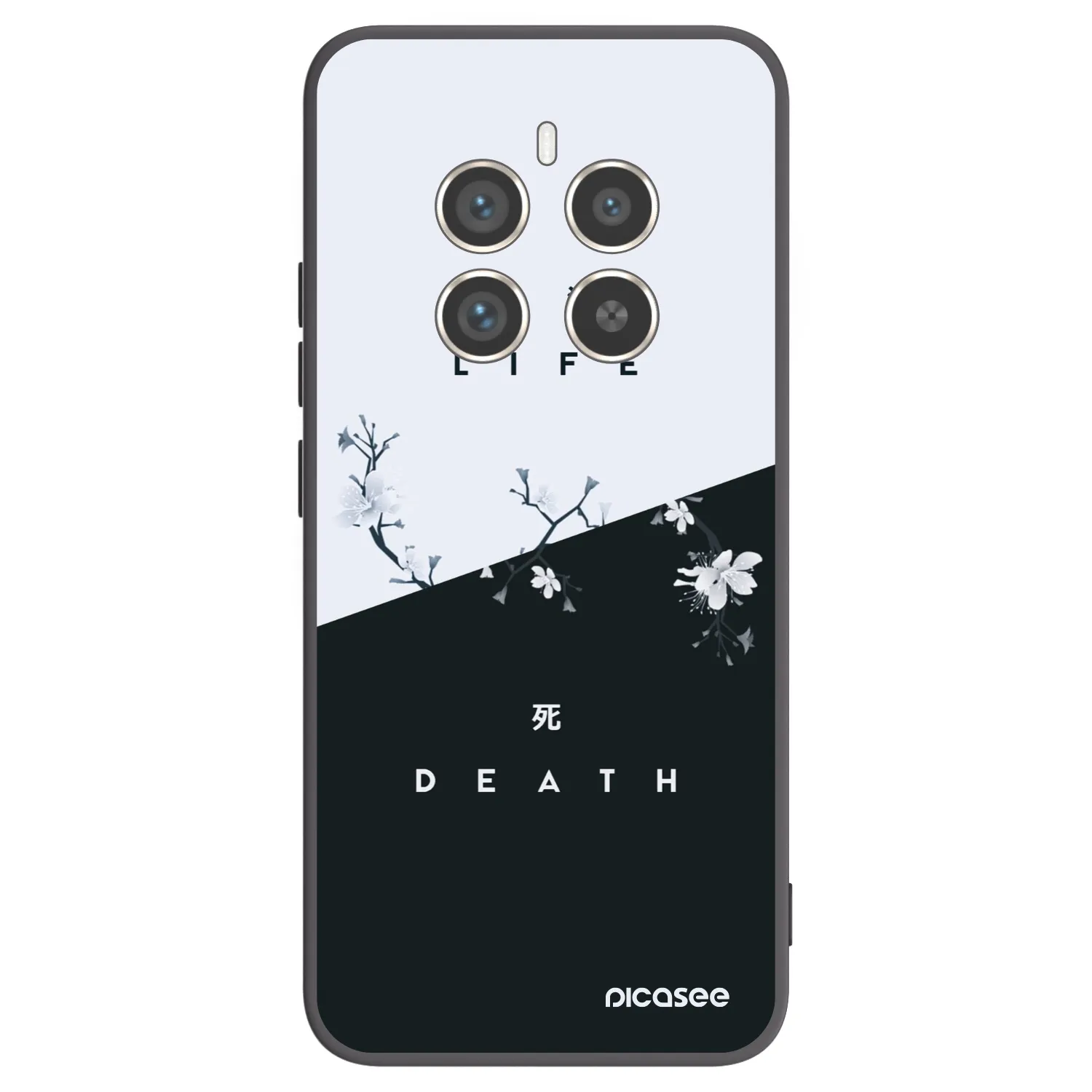 Picasee husă neagră din silicon pentru Realme 12 Pro 5G - Life - Death