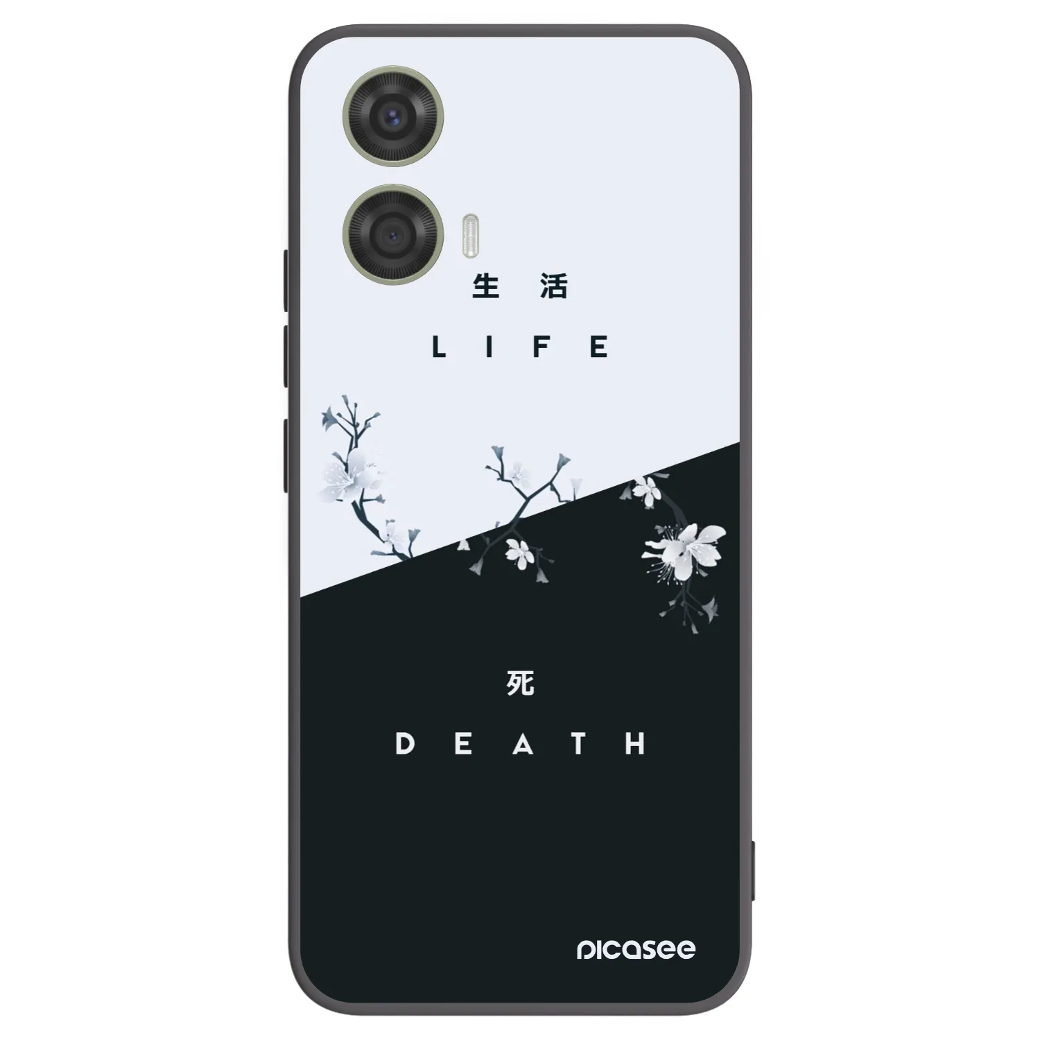 Picasee husă neagră din silicon pentru Motorola Moto G24 - Life - Death