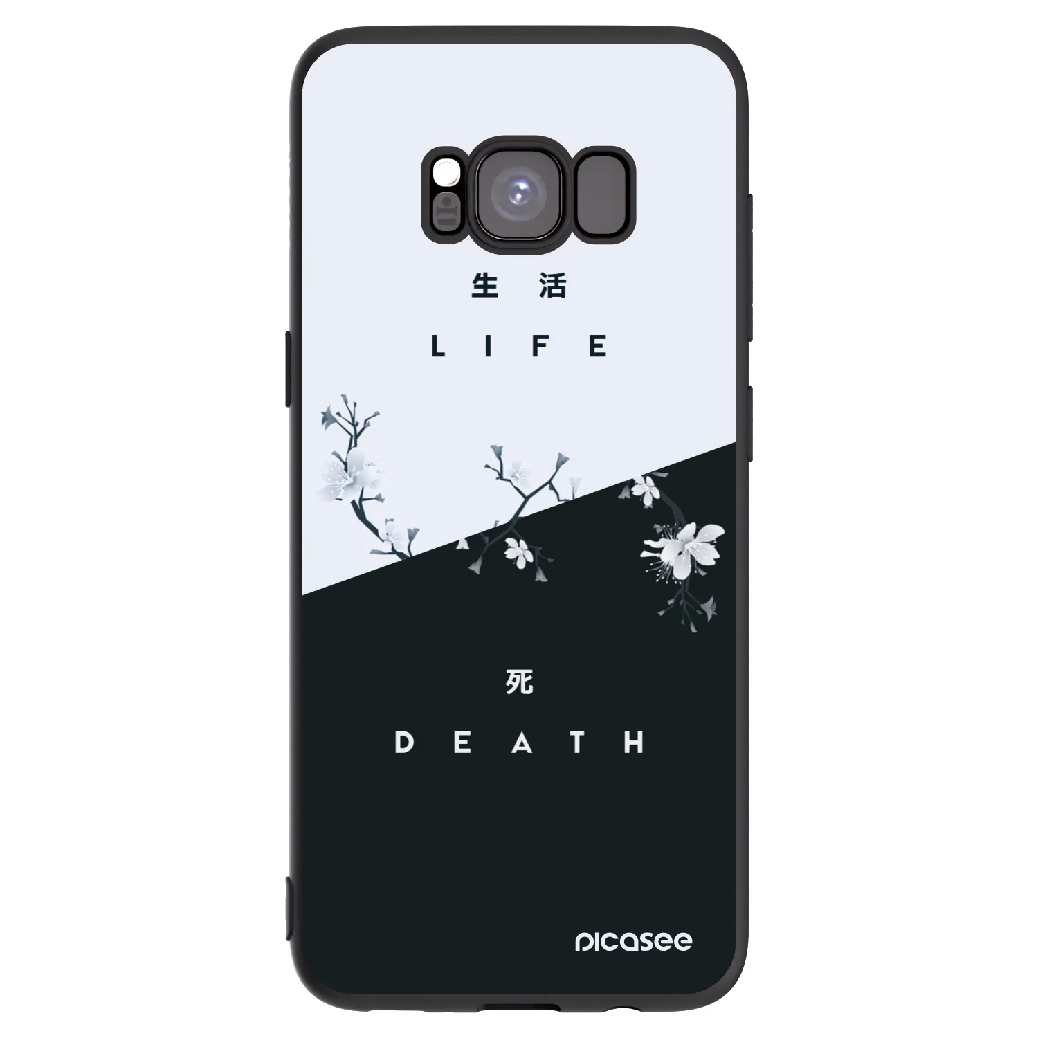 Picasee husă neagră din silicon pentru Samsung Galaxy S8 G950F - Life - Death