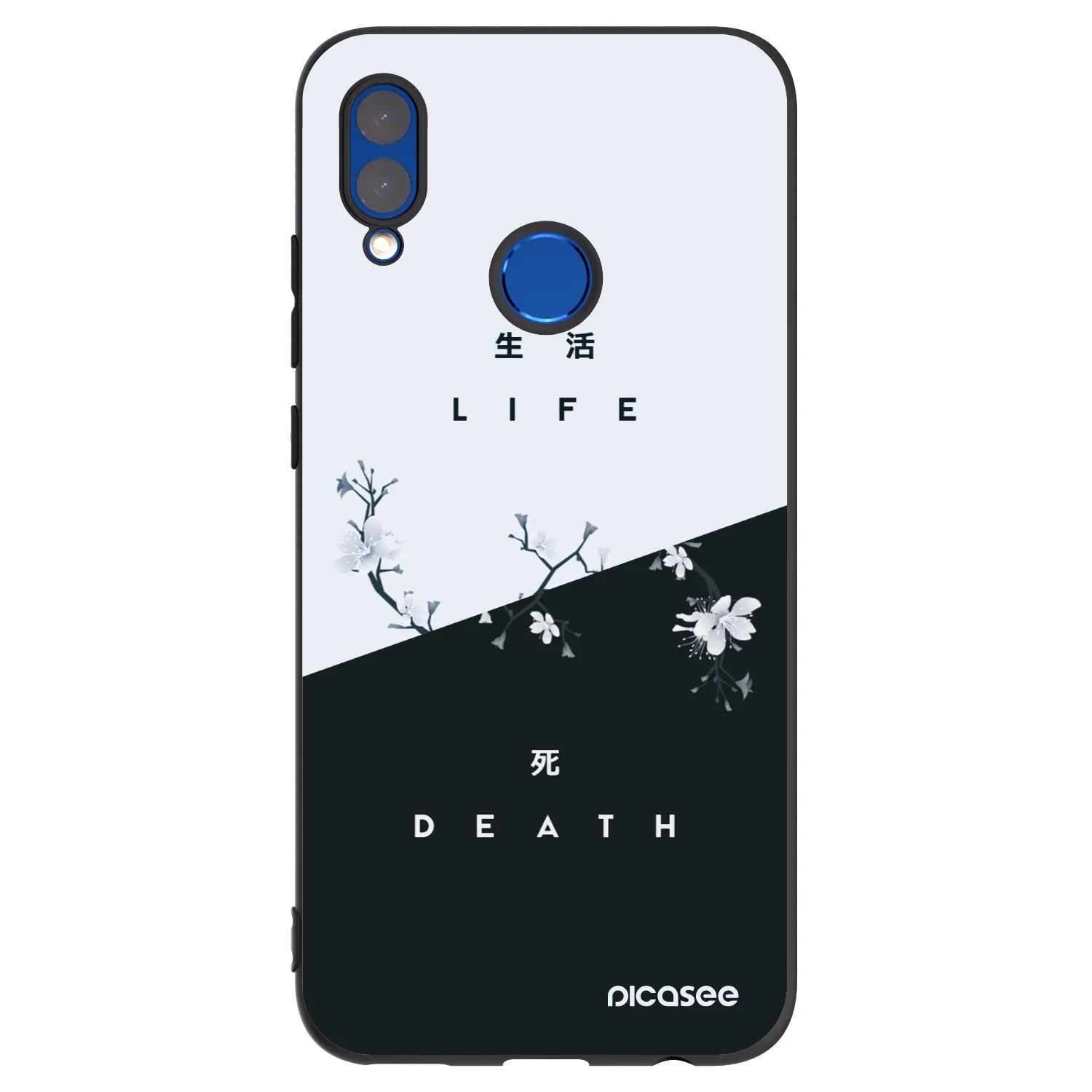 Picasee husă neagră din silicon pentru Huawei P Smart 2019 - Life - Death