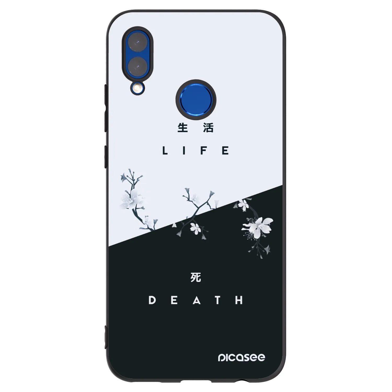 Picasee husă neagră din silicon pentru Honor 10 Lite - Life - Death