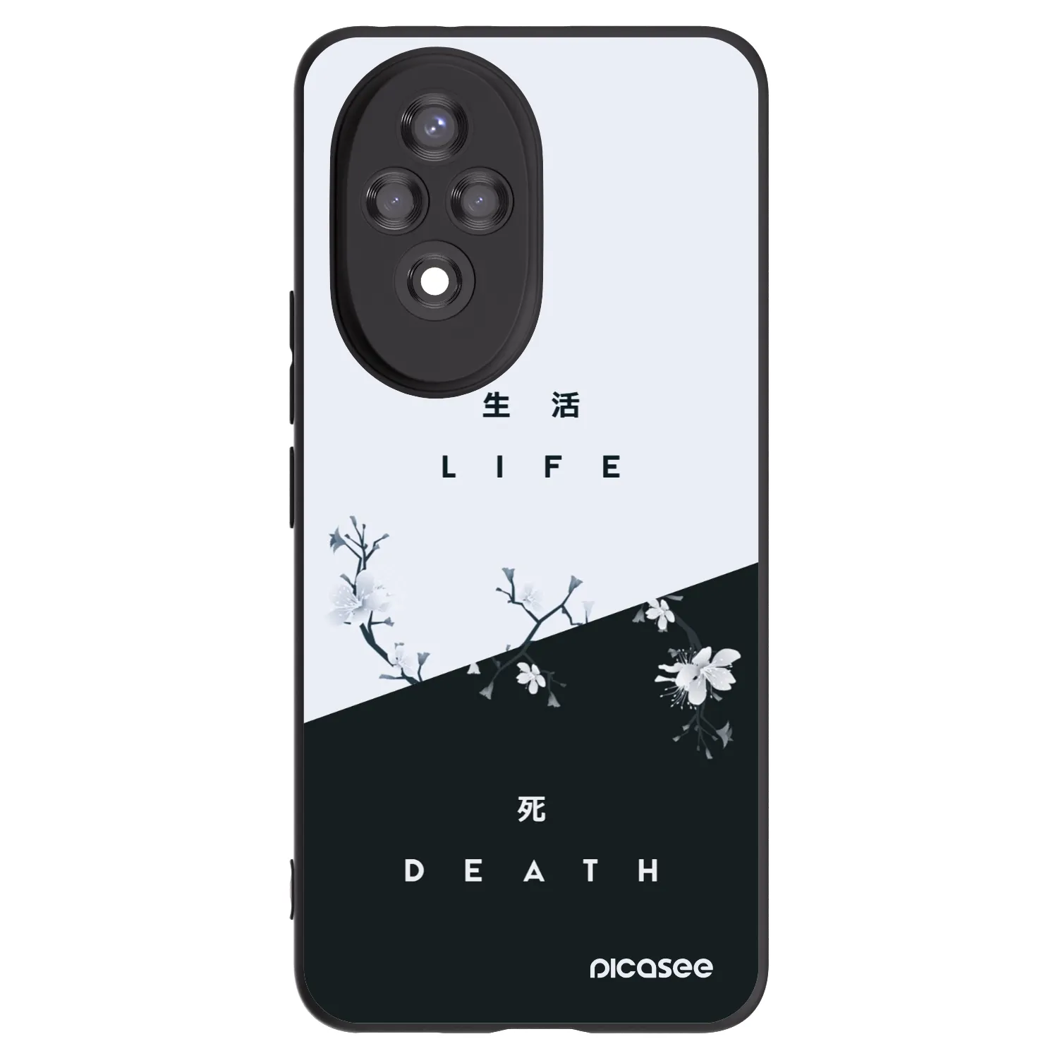 Picasee husă neagră din silicon pentru Honor 200 5G - Life - Death