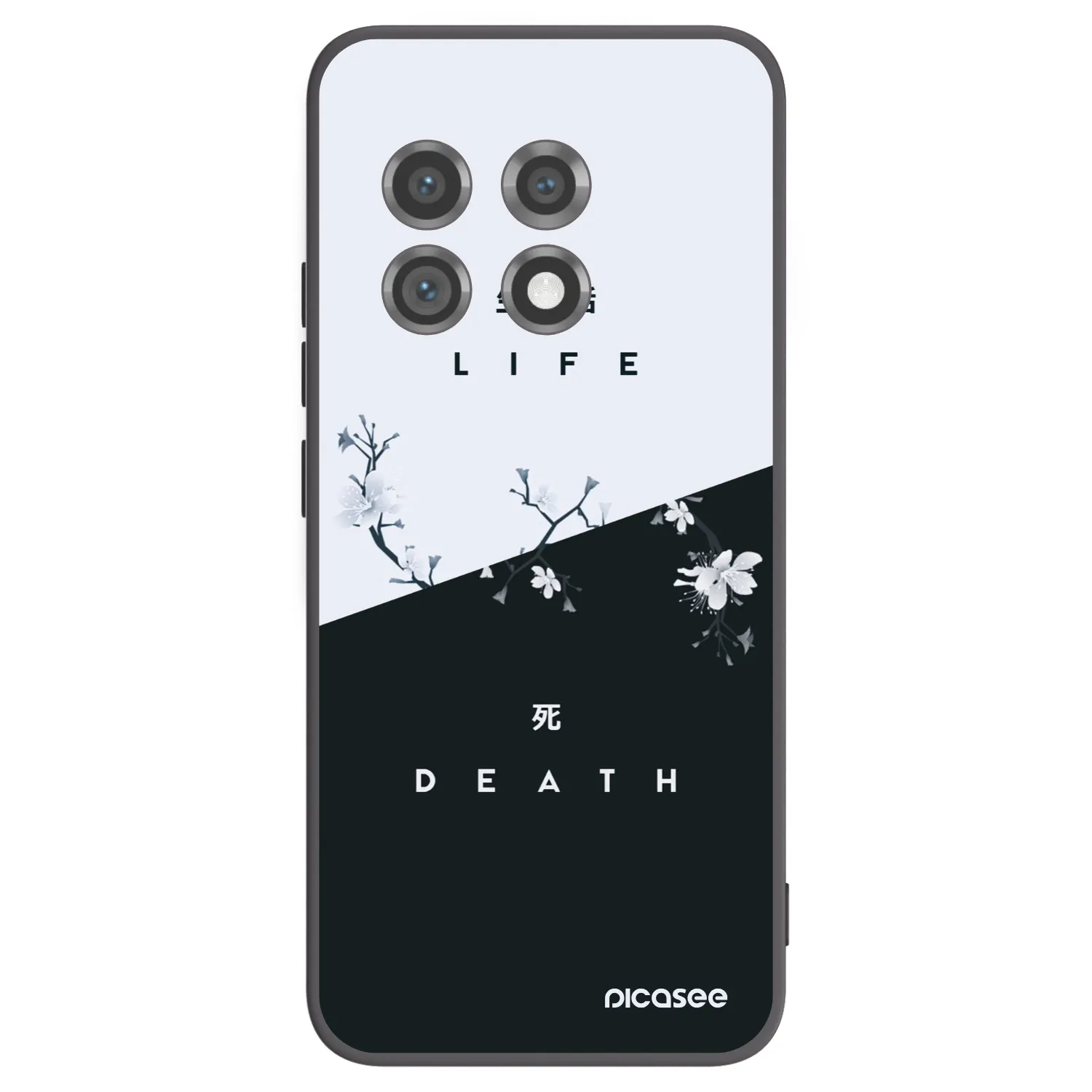 Picasee husă neagră din silicon pentru OnePlus 11 5G - Life - Death